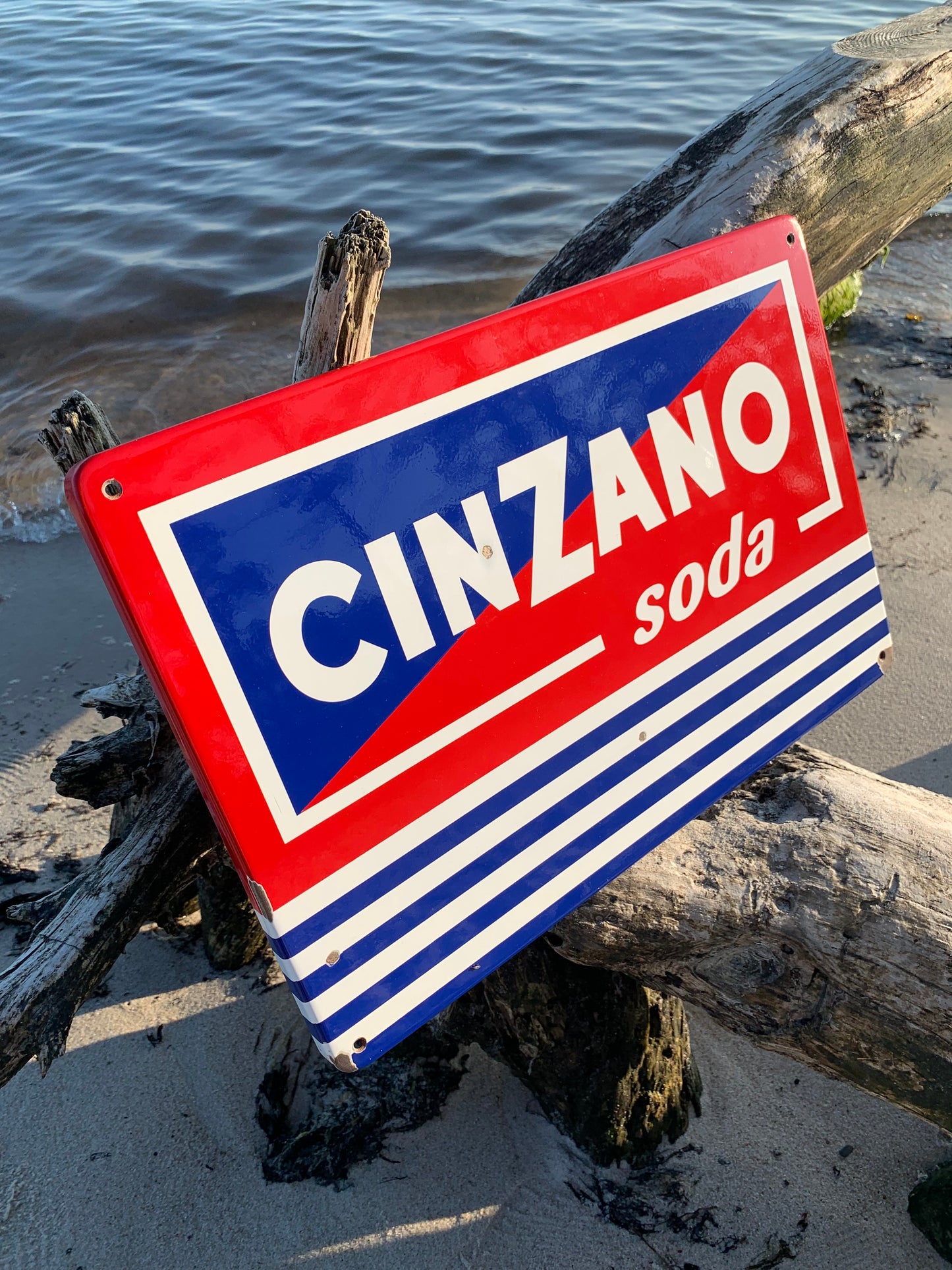 Cinzano soda emaljskylt