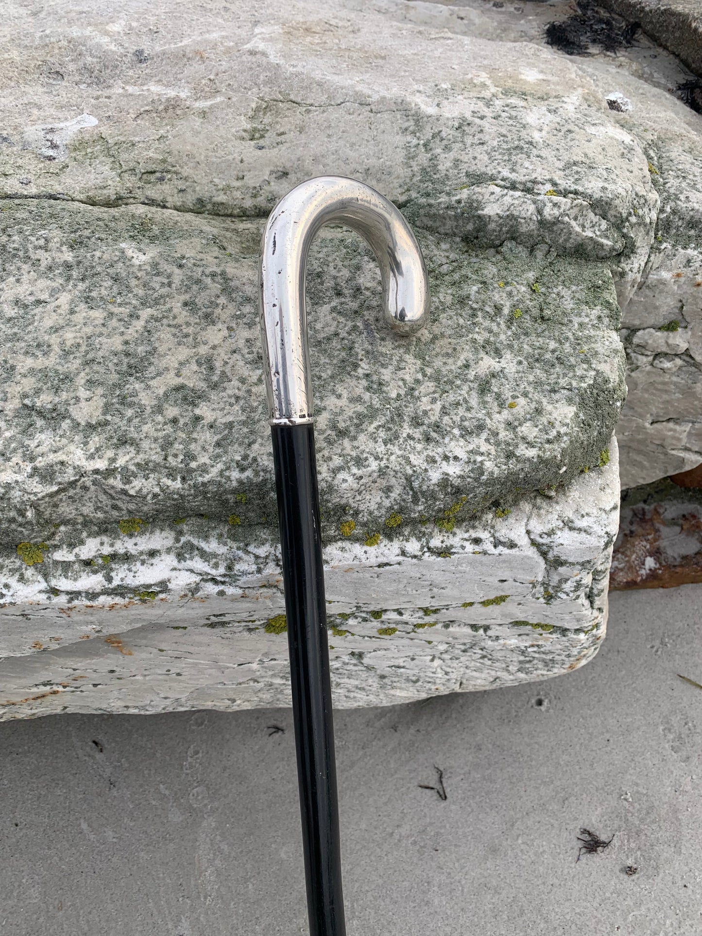 Käpp med silver