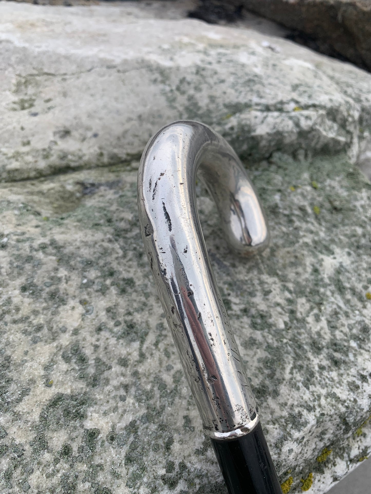 Käpp med silver