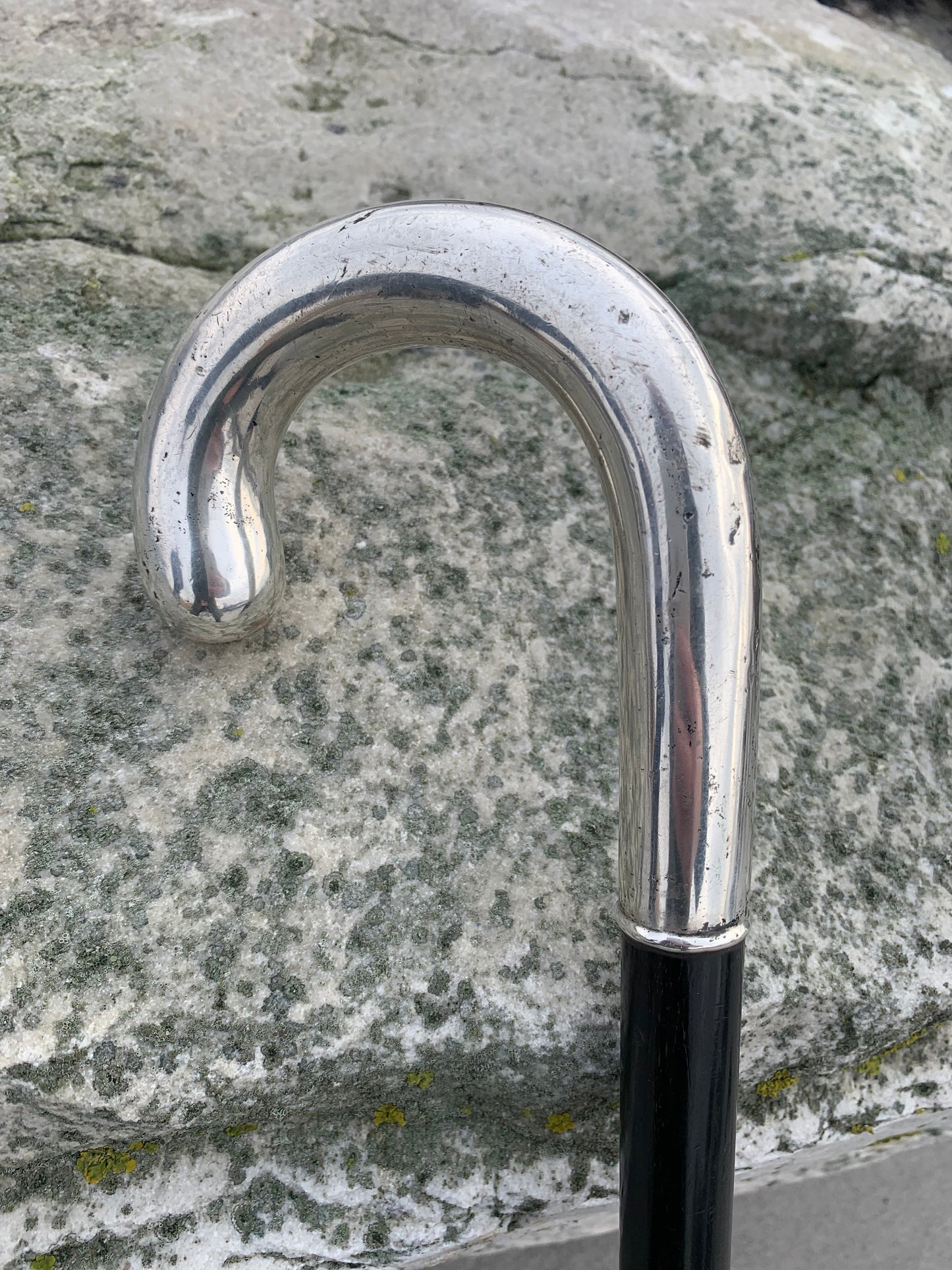 Käpp med silver