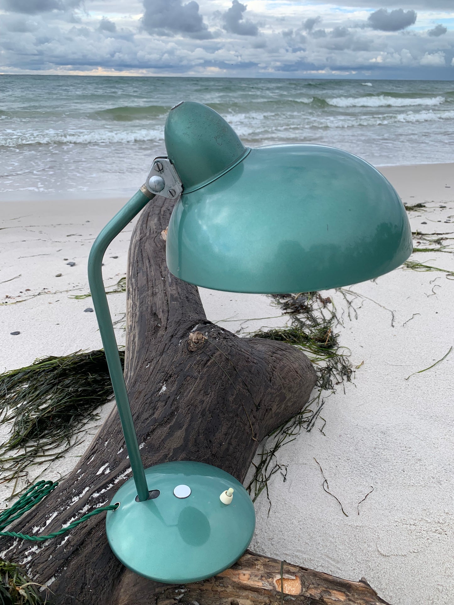 Helo vintage lampa - Grön