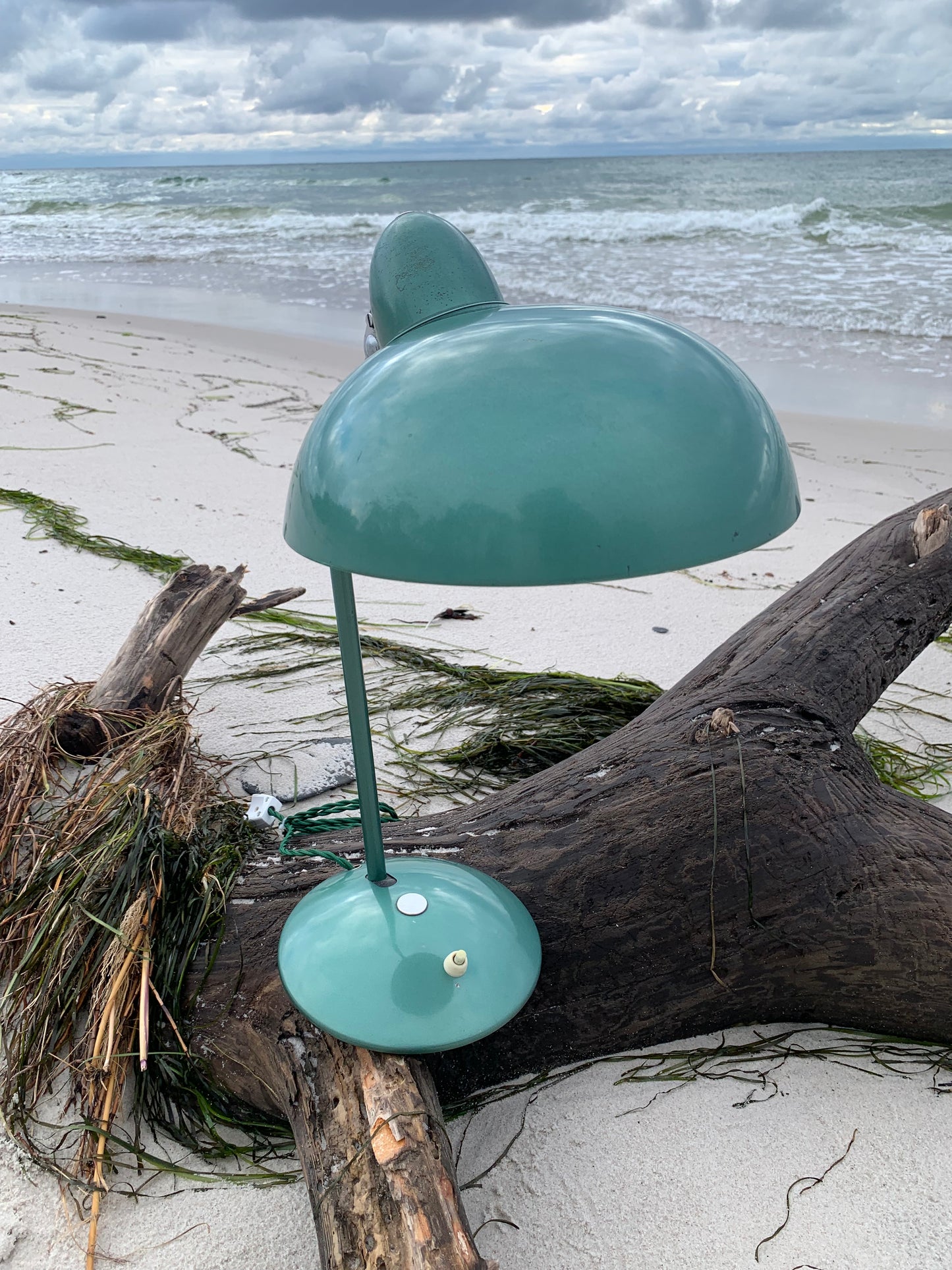 Helo vintage lampa - Grön