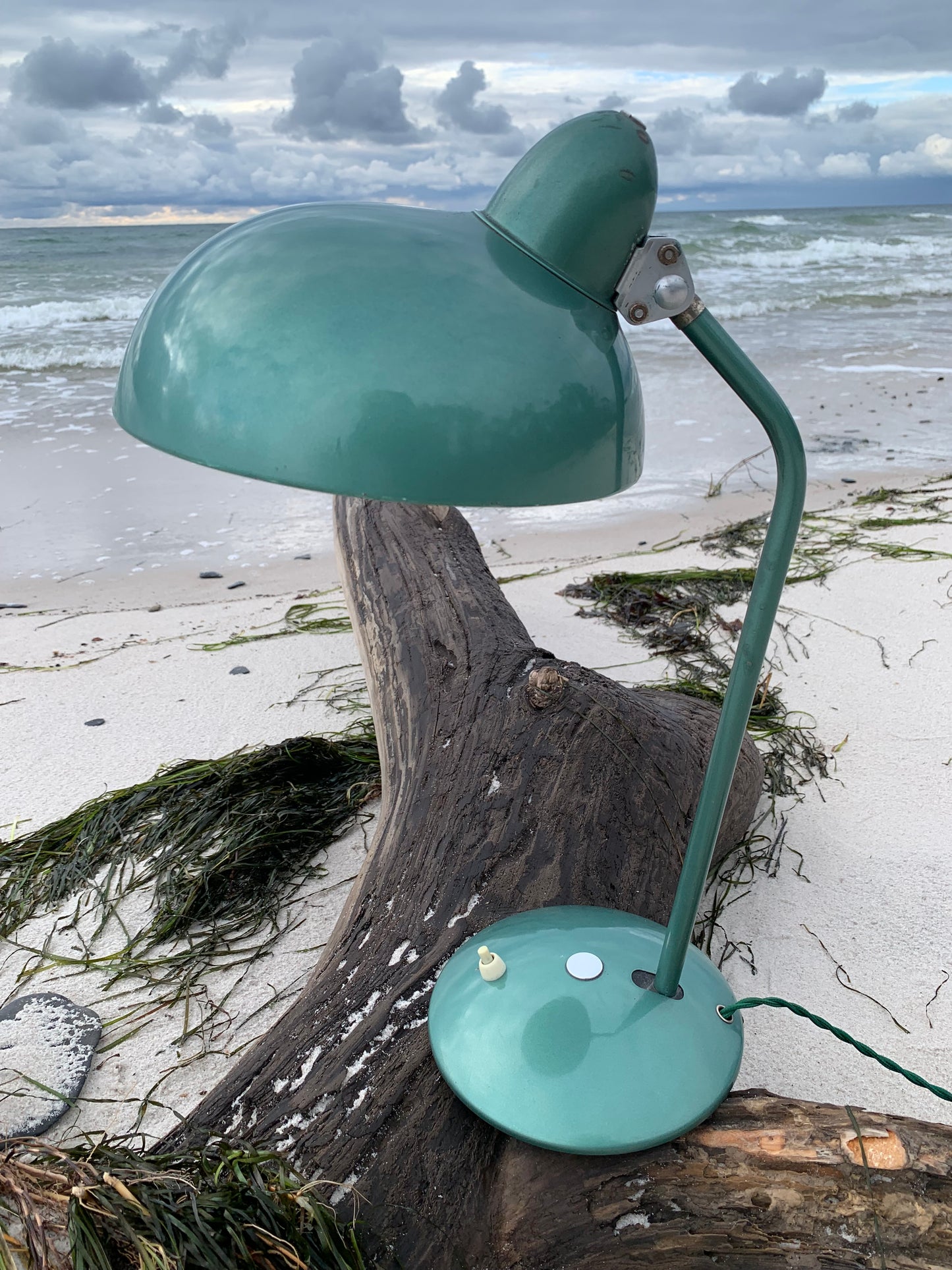 Helo vintage lampa - Grön