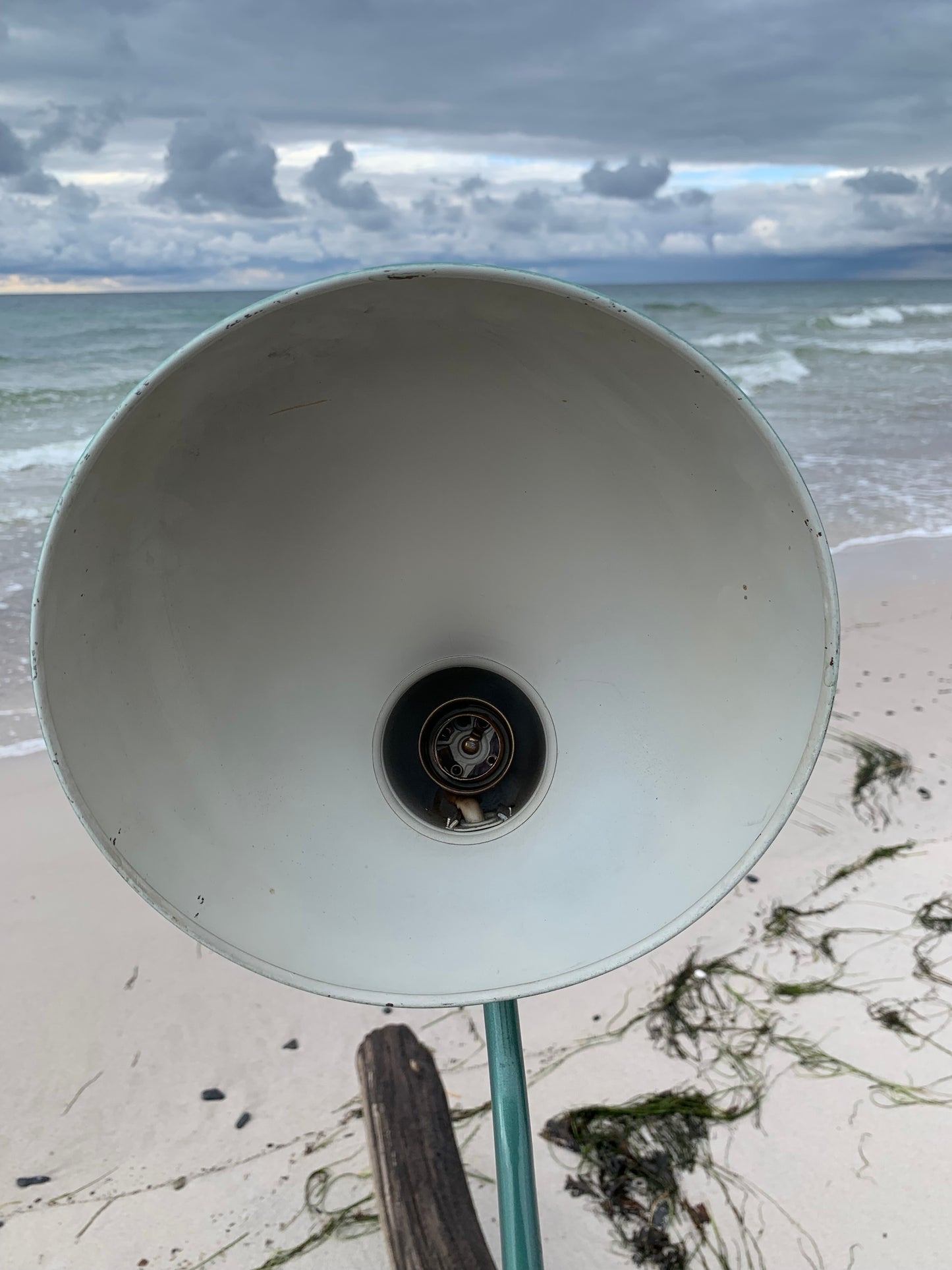 Helo vintage lampa - Grön