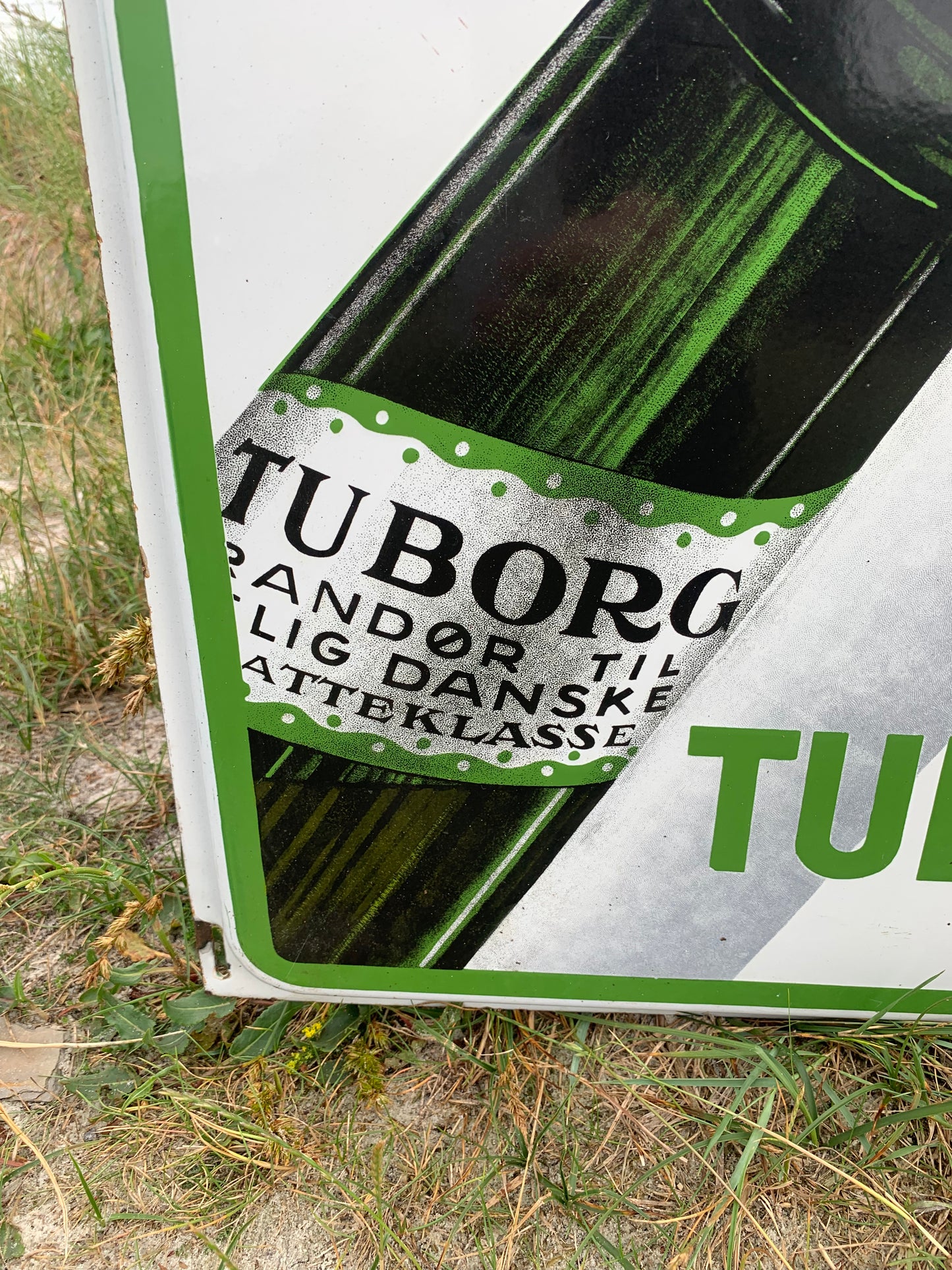 Emaljskylt - Grön Tuborg