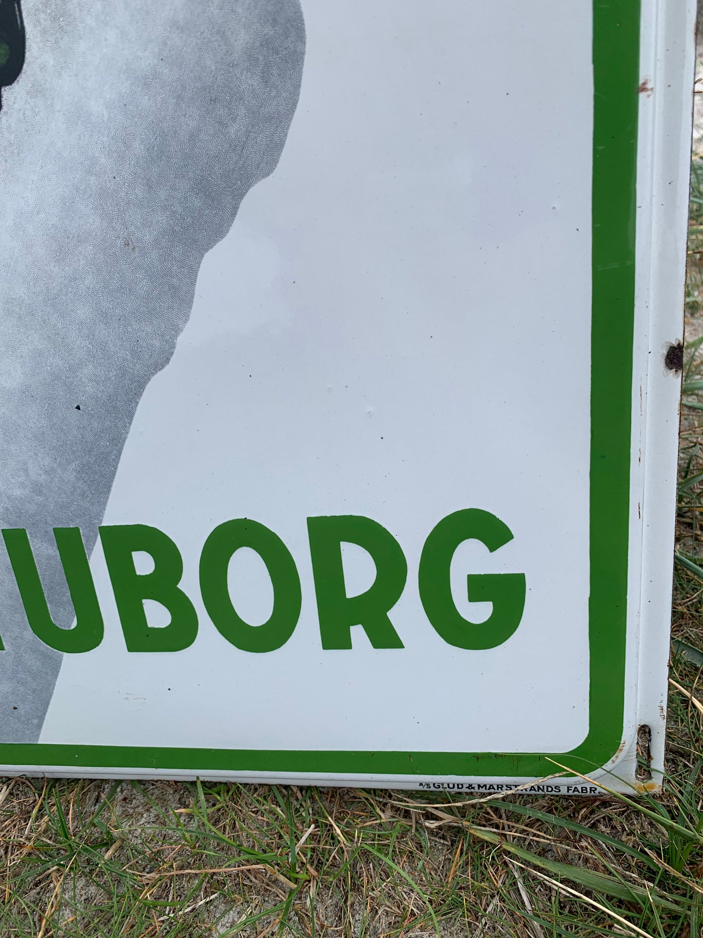 Emaljskylt - Grön Tuborg