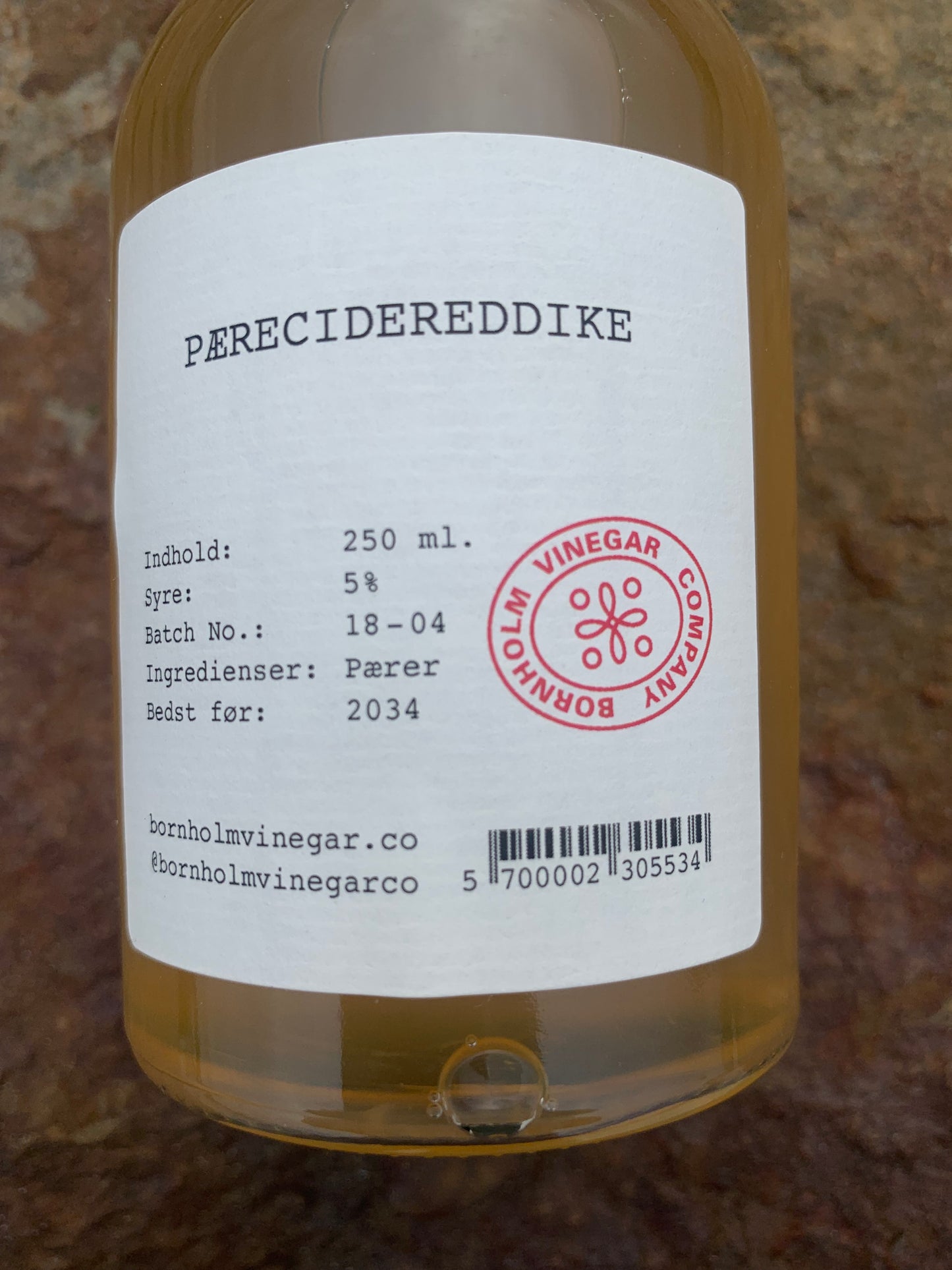BORNHOLM VINEGAR COMPANY - PÄRONCIDERVINÄGER 250 ml.