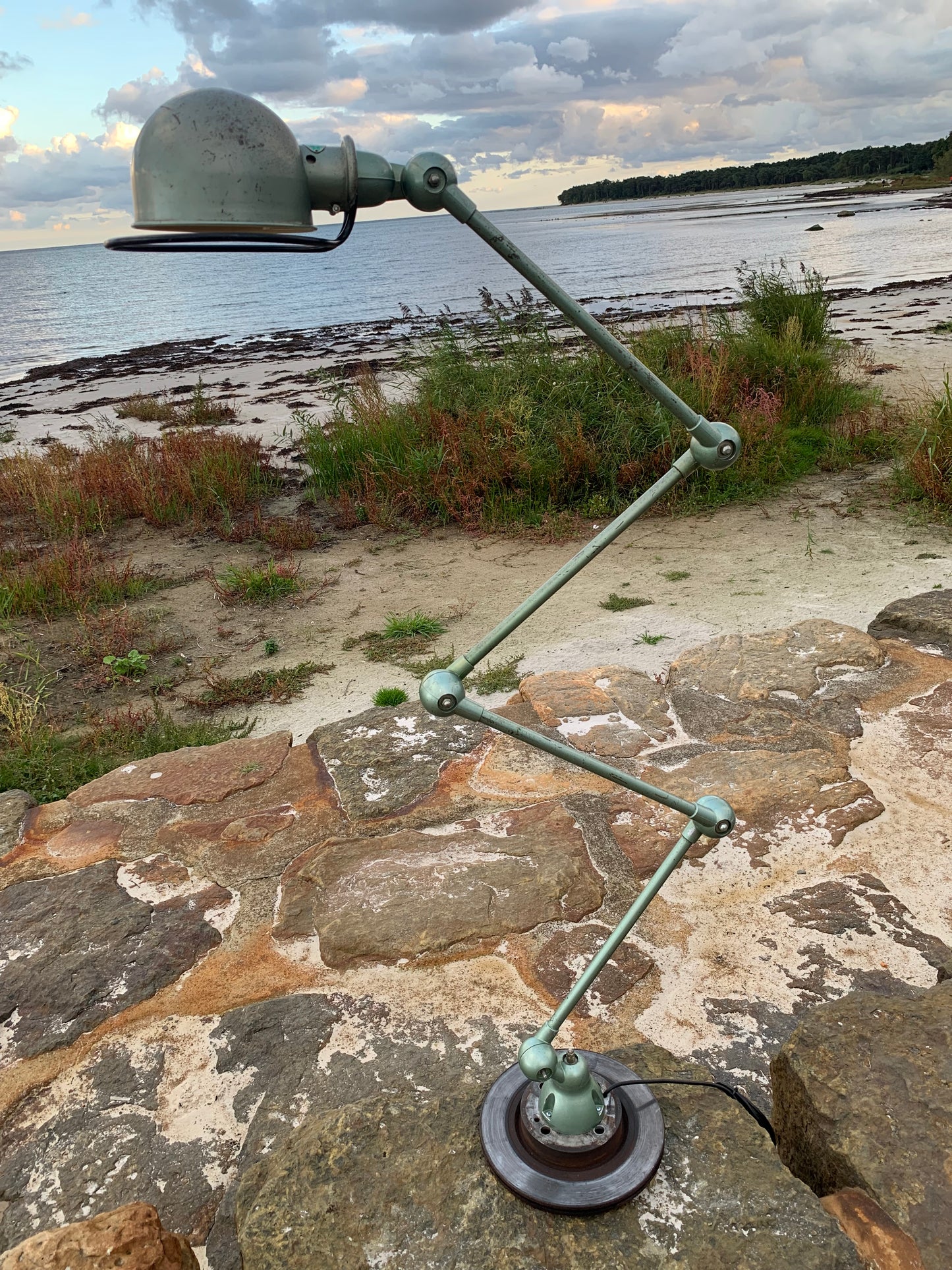 Jieldé bords-/vägg-/taklampa - 4 armar (grön)