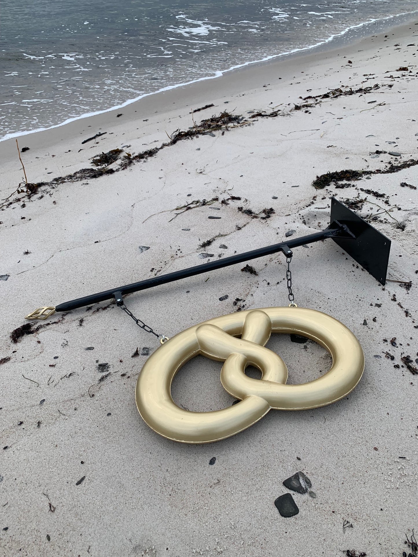 Kringla med skylthängare