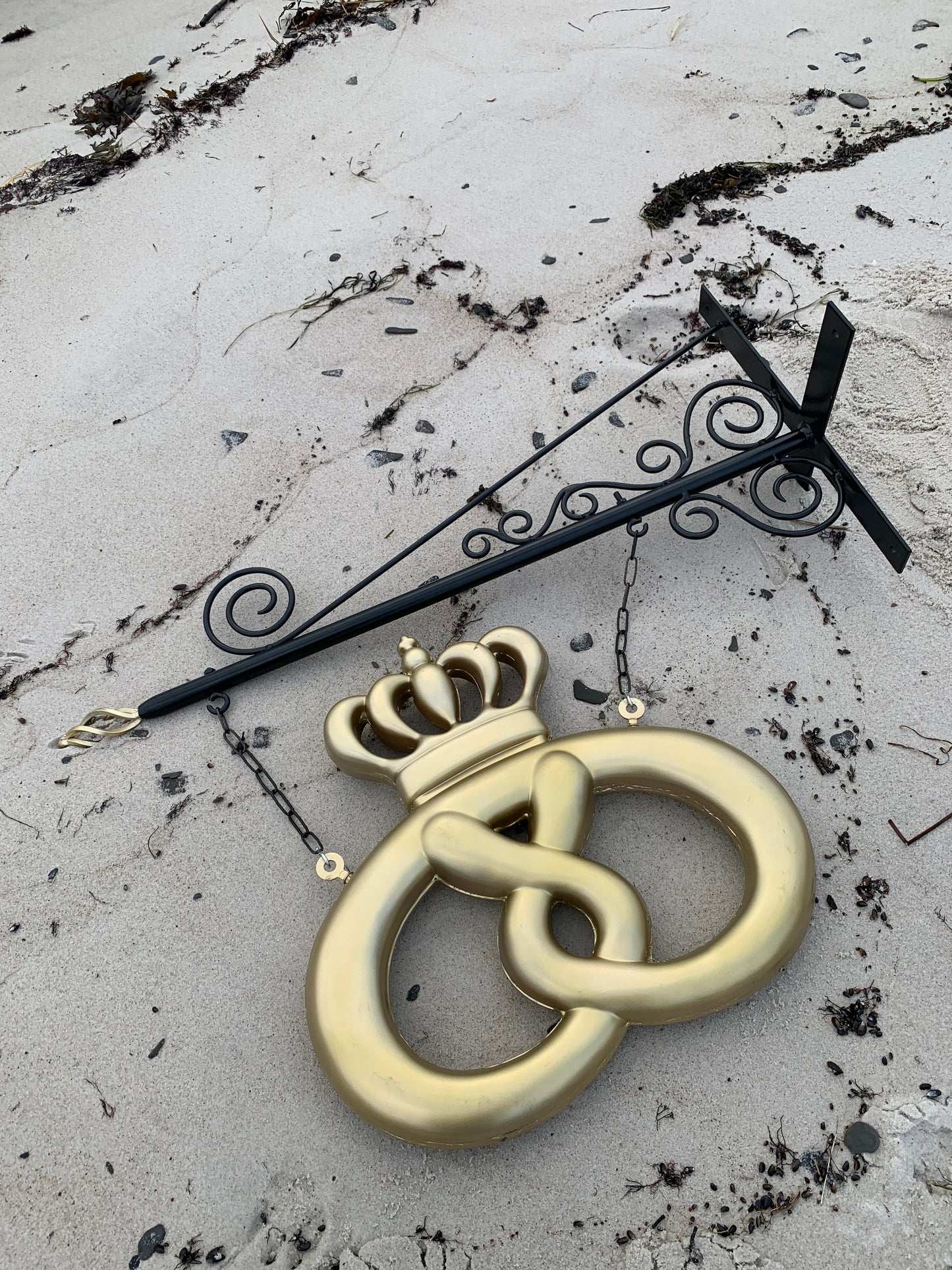 Kringla med skylthängare