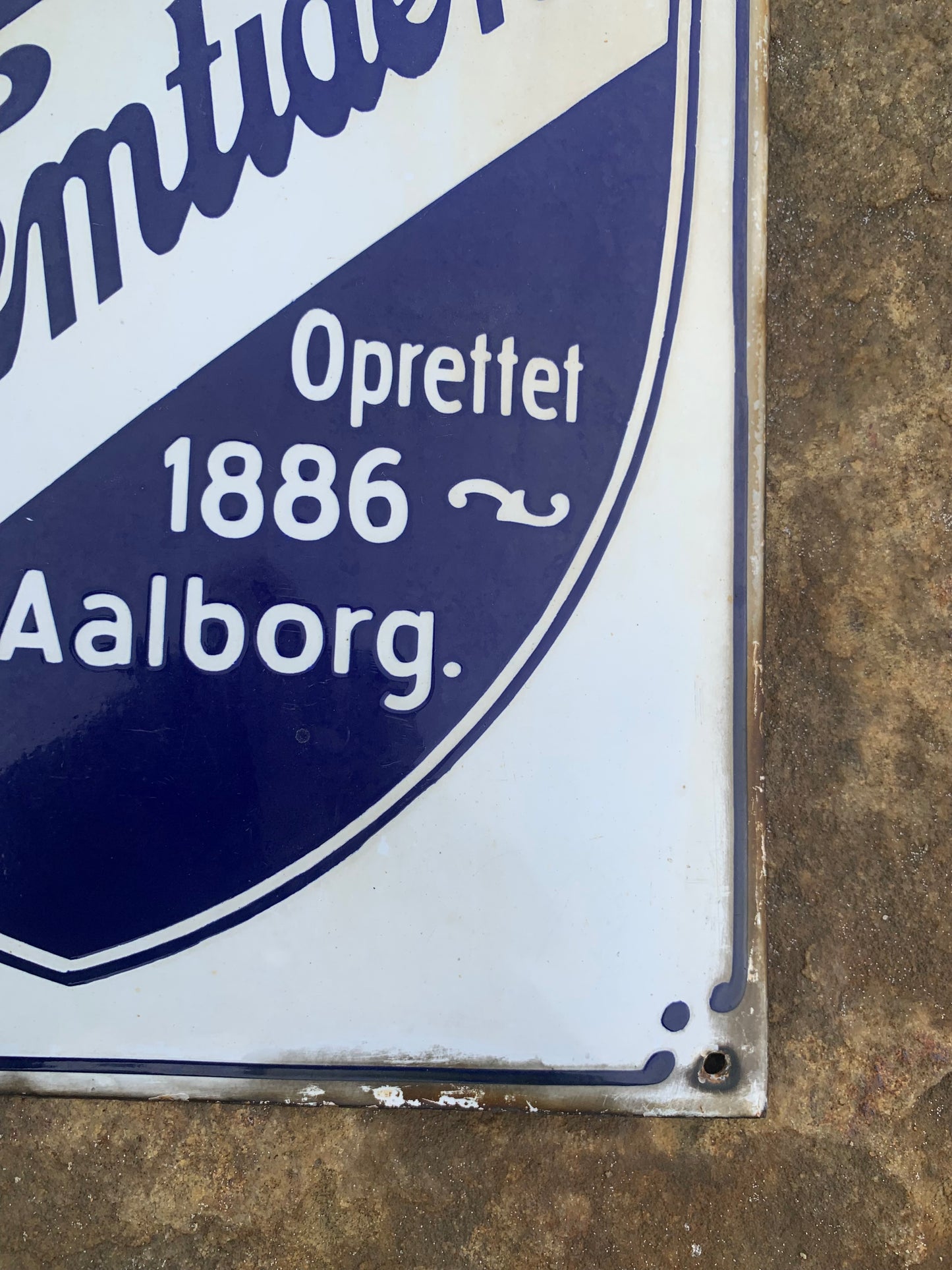Emaljskylt - Ömsesidig dansk livförsäkring