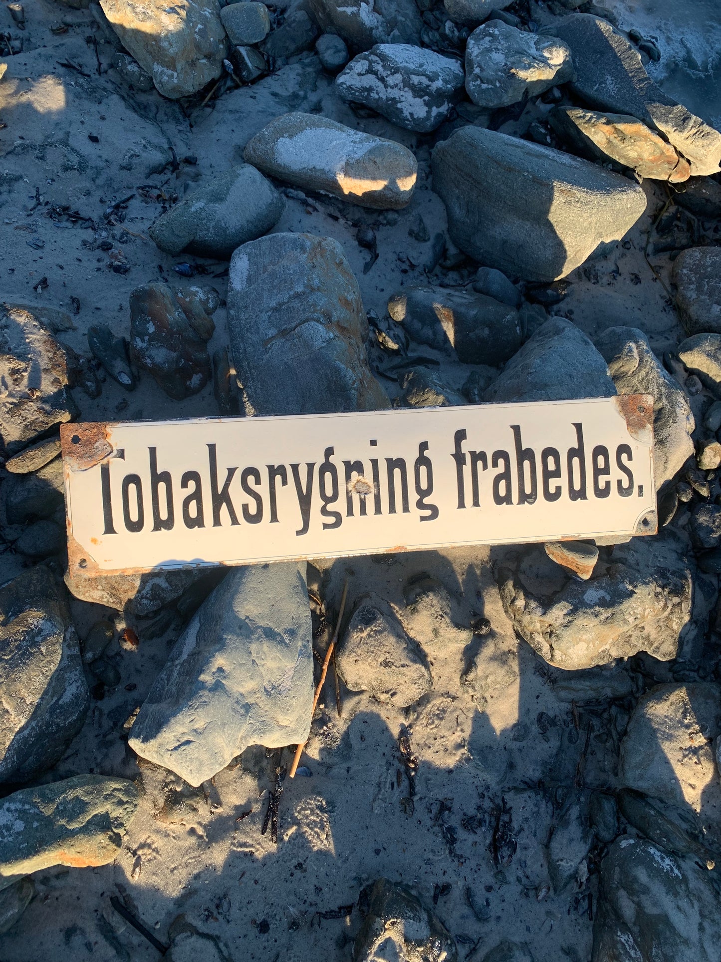 Emaljskylt - Rökning är förbjuden