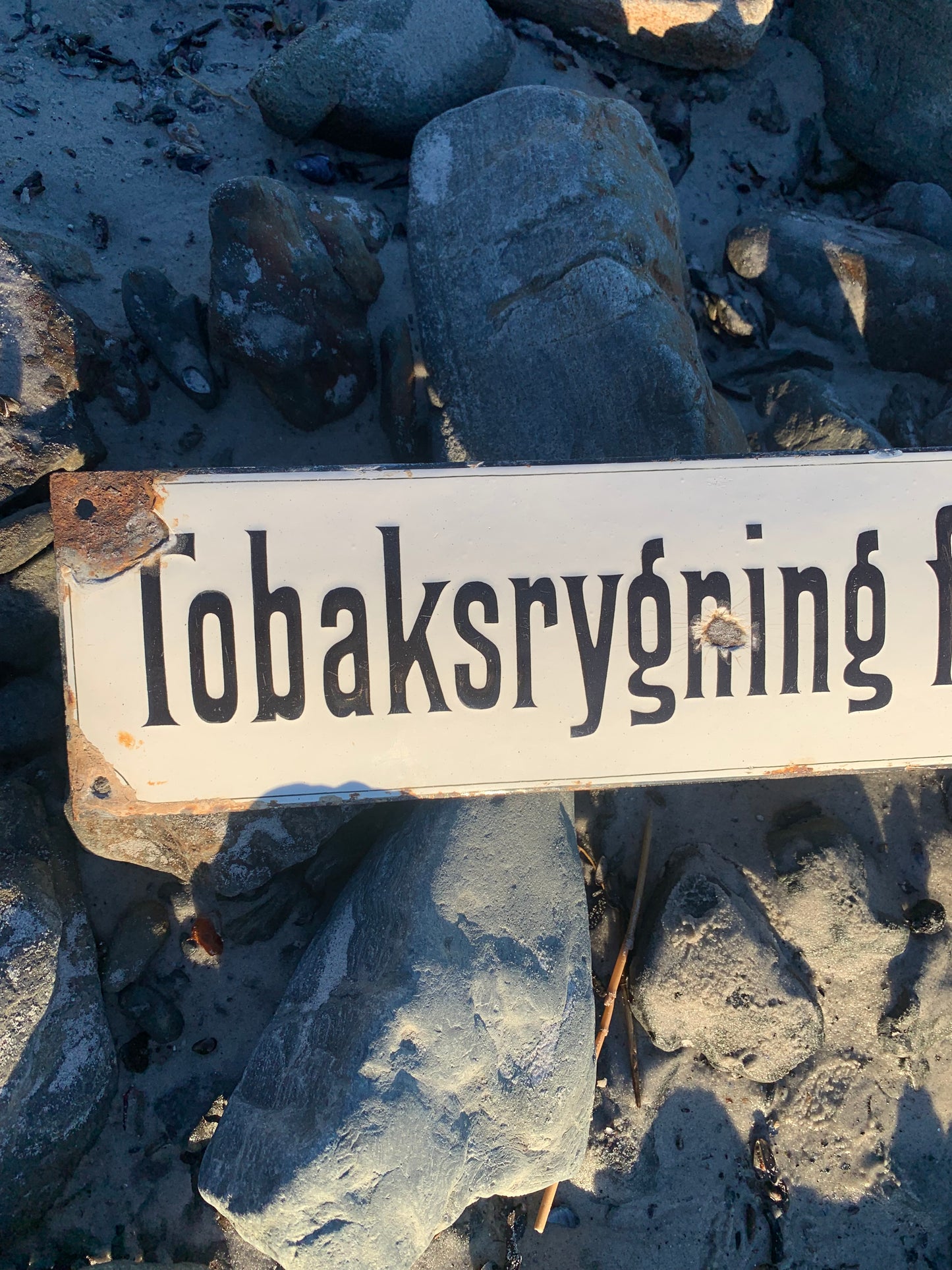 Emaljskylt - Rökning är förbjuden