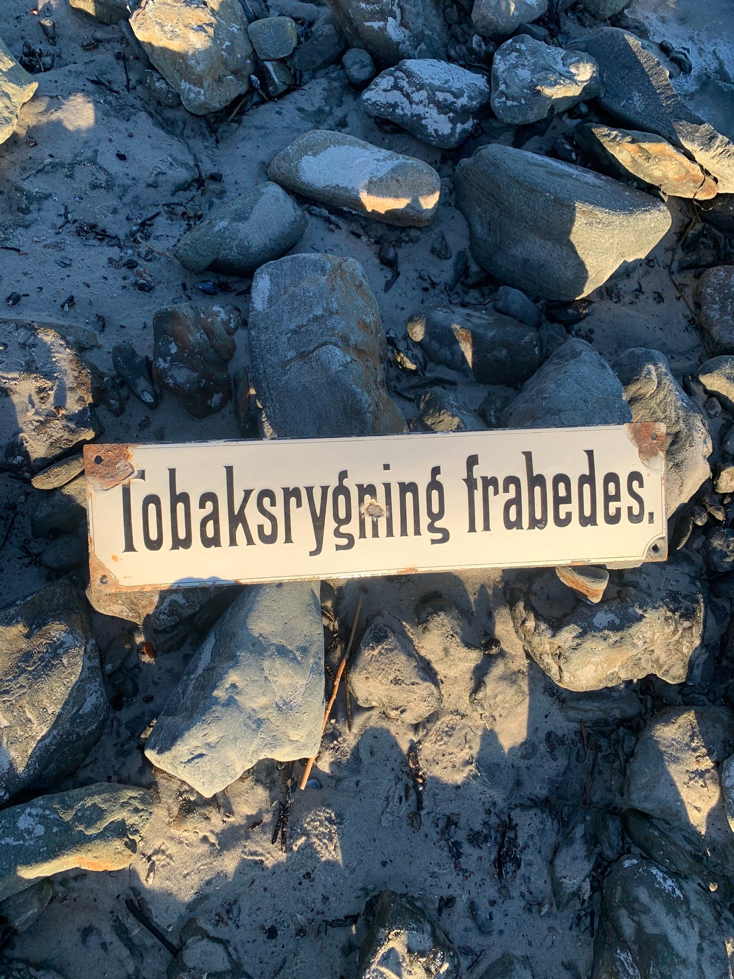 Emaljskylt - Rökning är förbjuden
