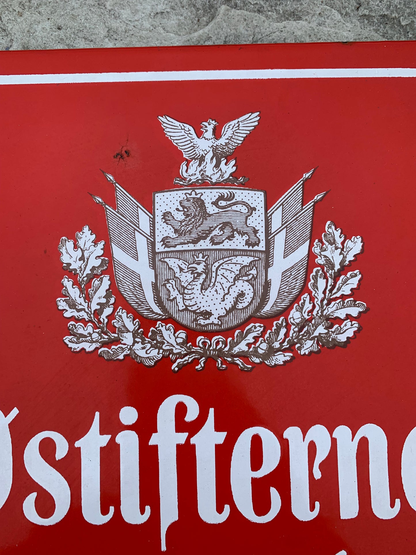 Emaljskylt - Østifternes Brandförsäkring