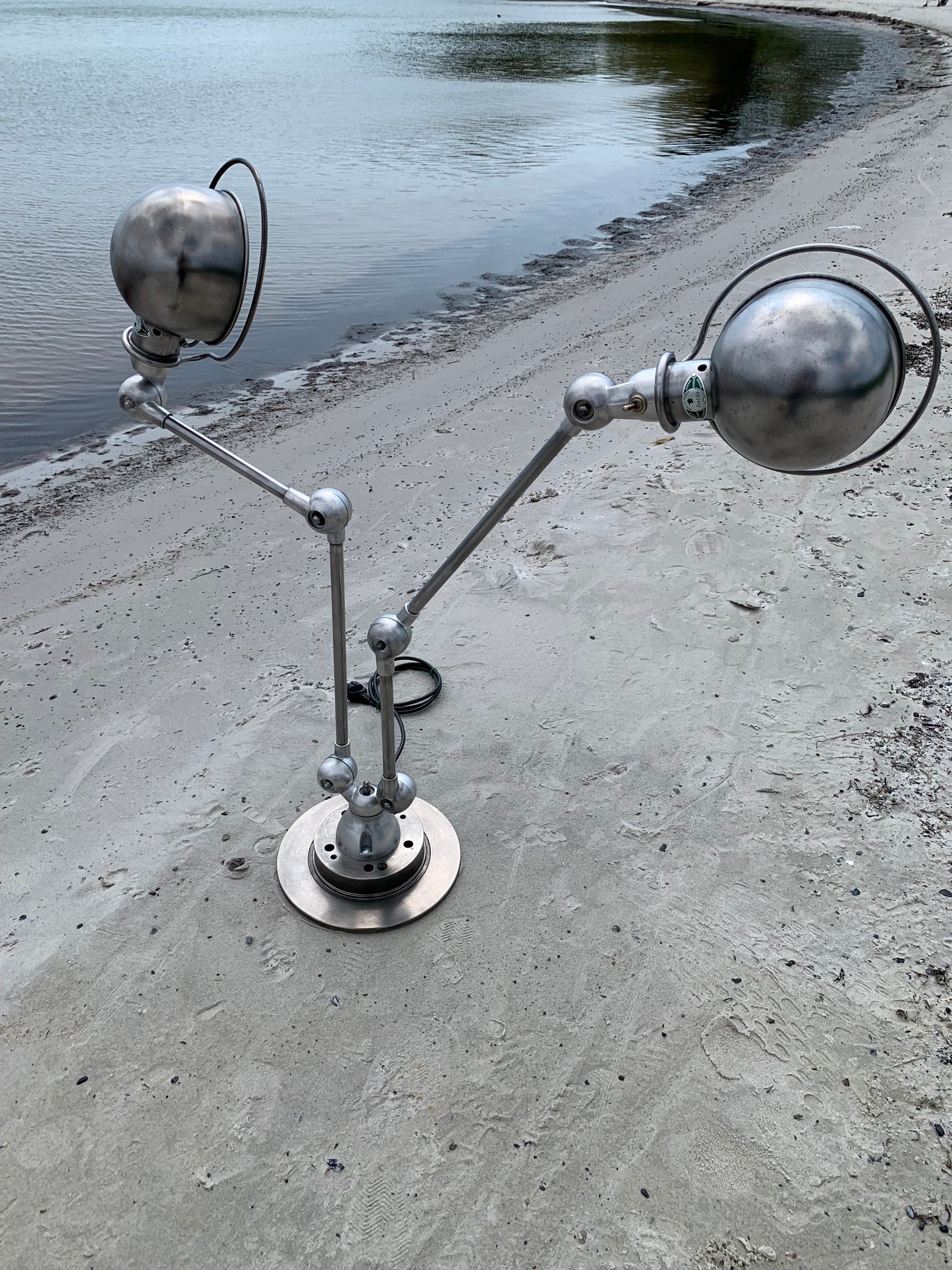 Jieldé bords-/vägg-/taklampa med dubbelfäste och 2 x 2 armar