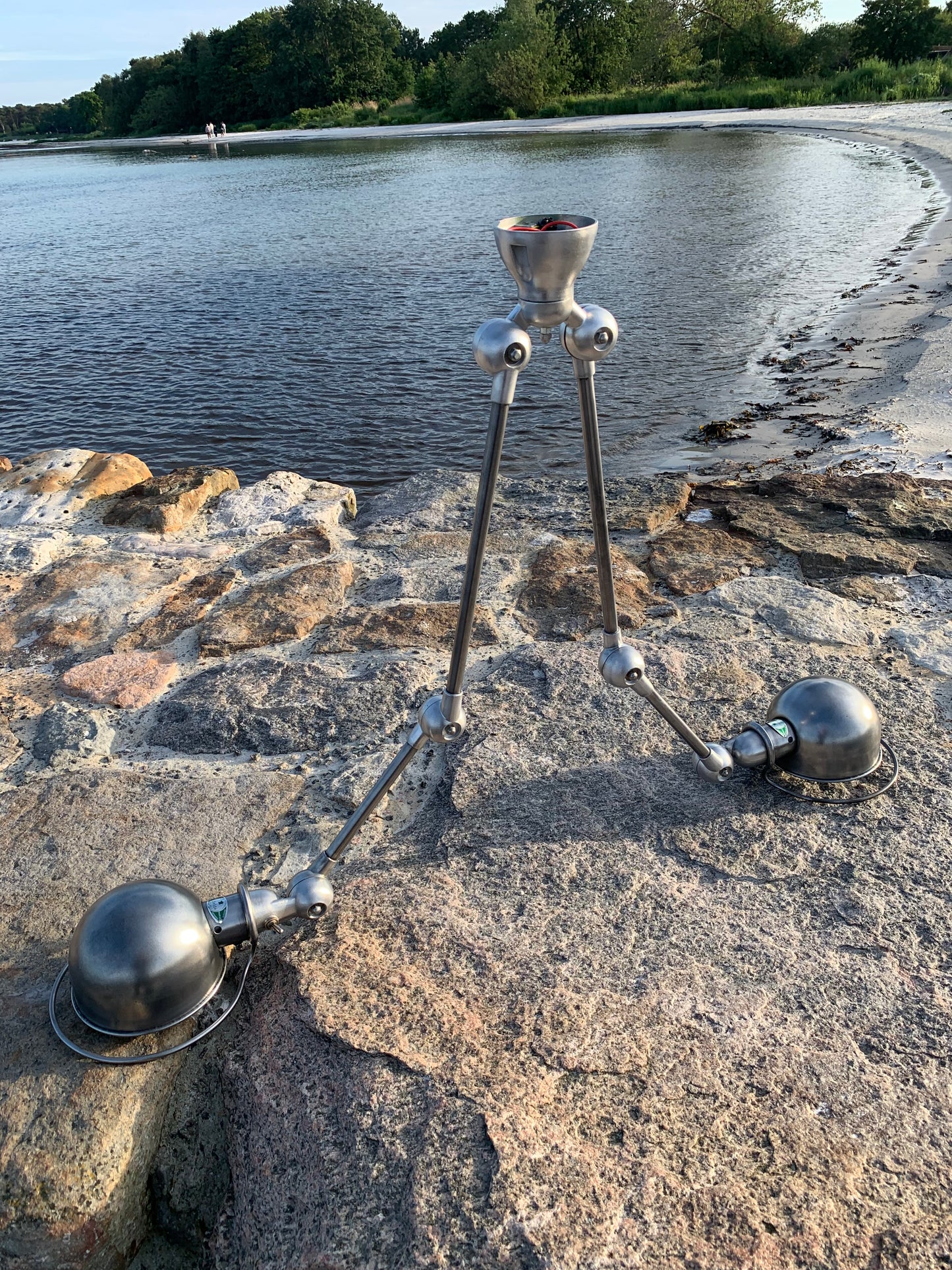 Jieldé taklampa med dubbelfäste och 2 x 2 armar