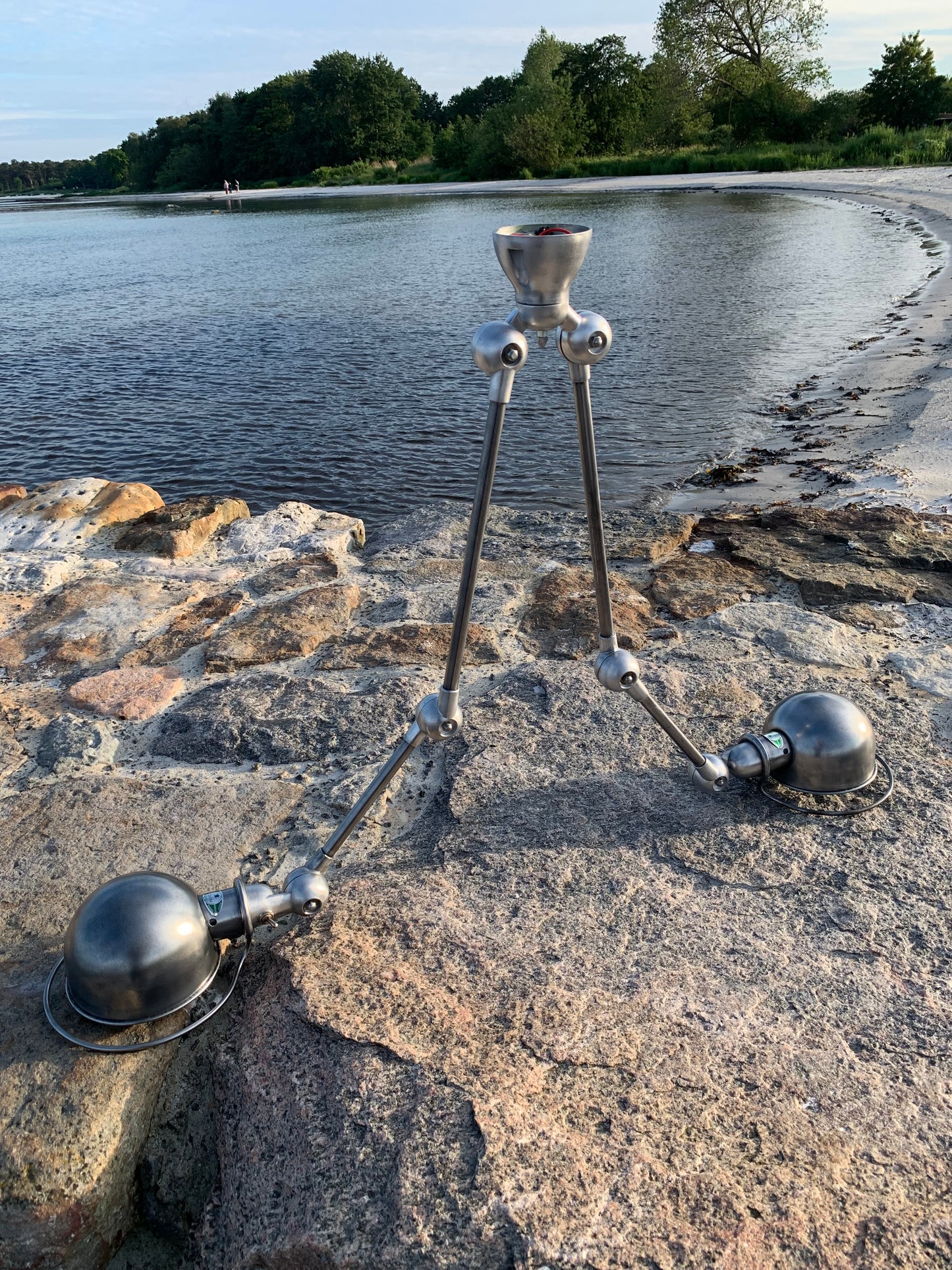 Jieldé taklampa med dubbelfäste och 2 x 2 armar