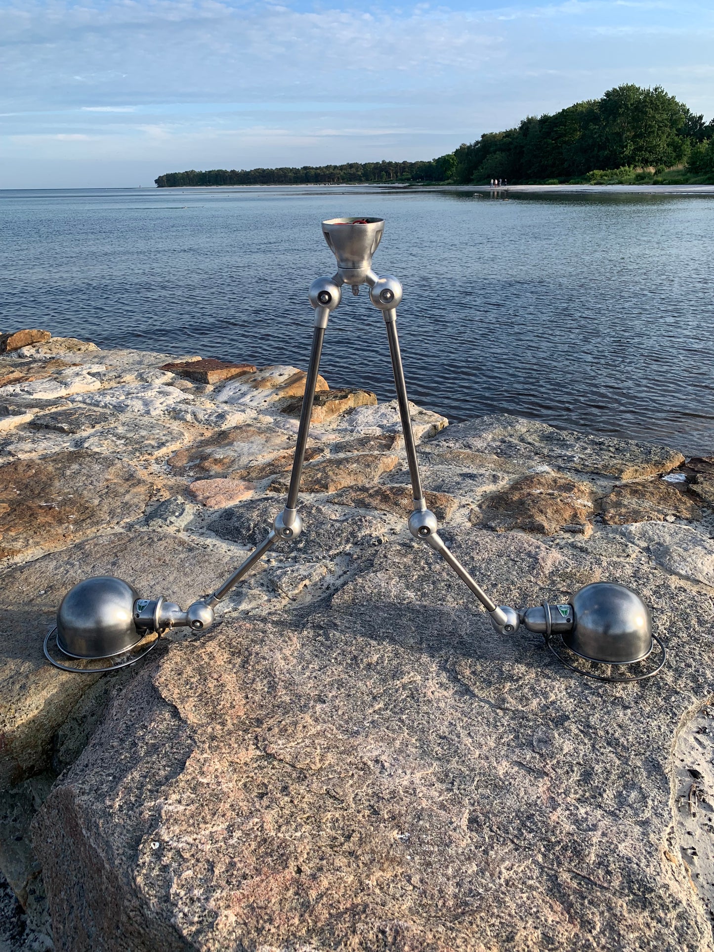 Jieldé taklampa med dubbelfäste och 2 x 2 armar