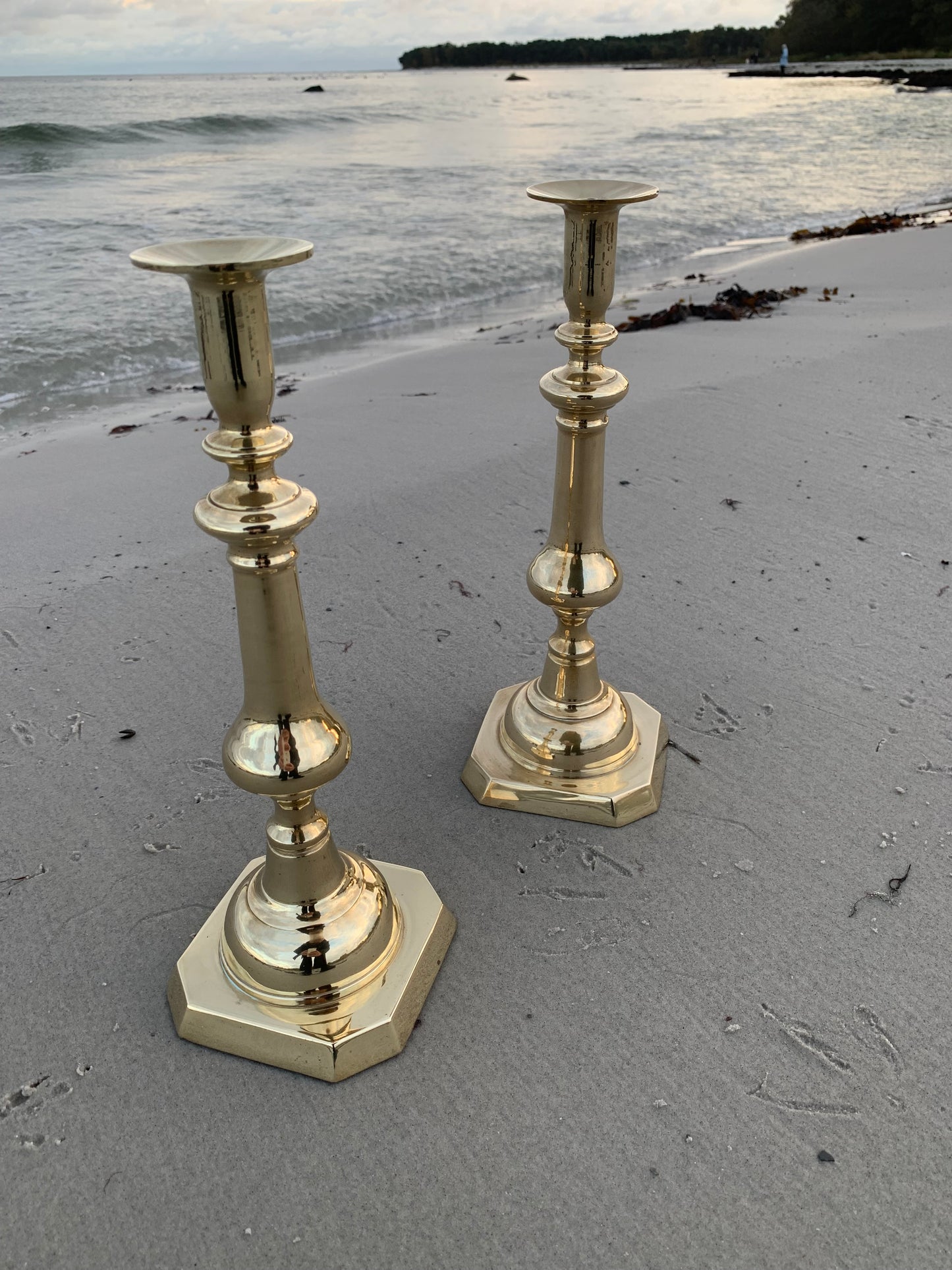 Mässingsställ - engelska ca. år 1900