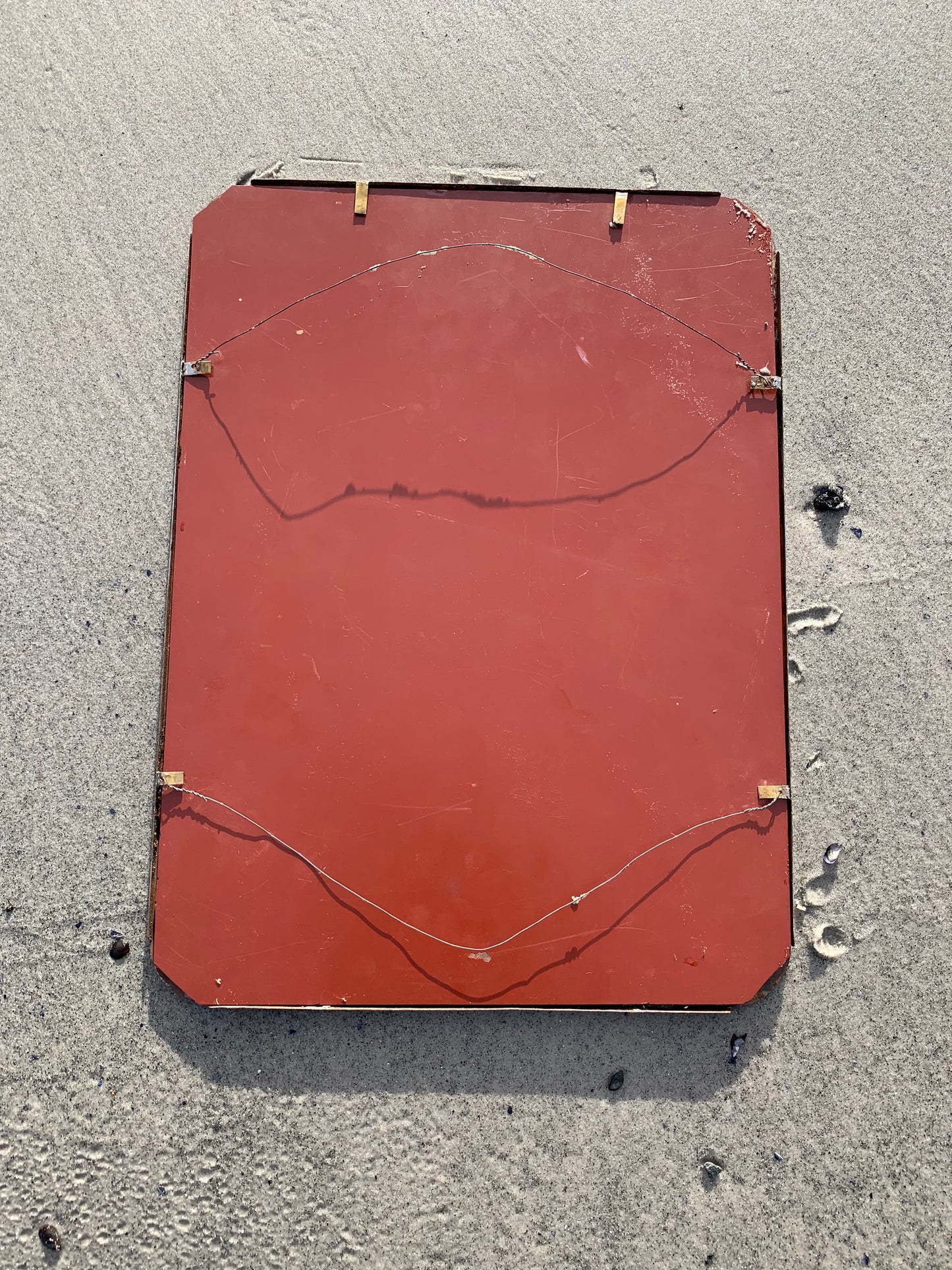 Unik spegel med metallram