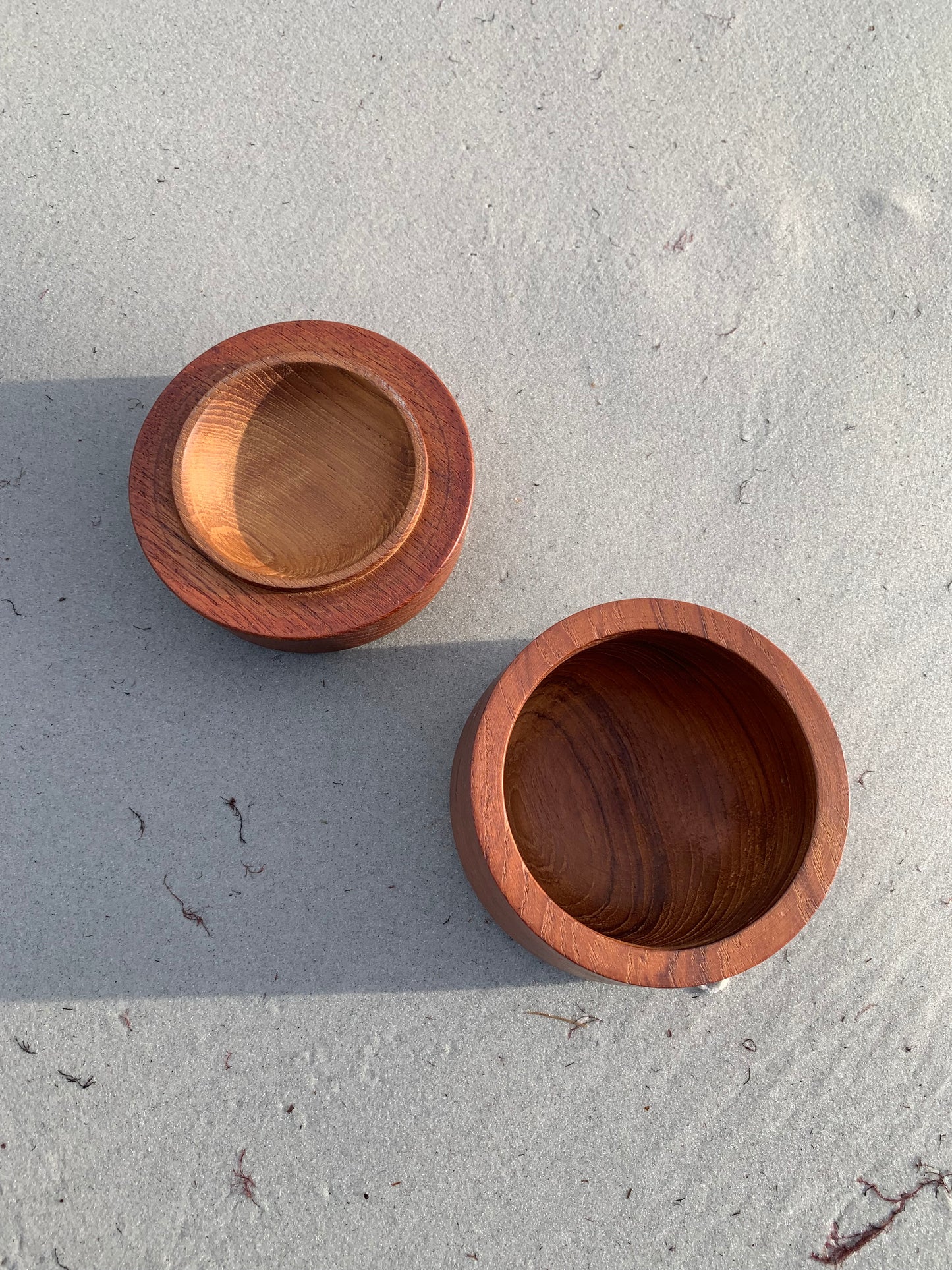 Teakburk med lock - dansk design
