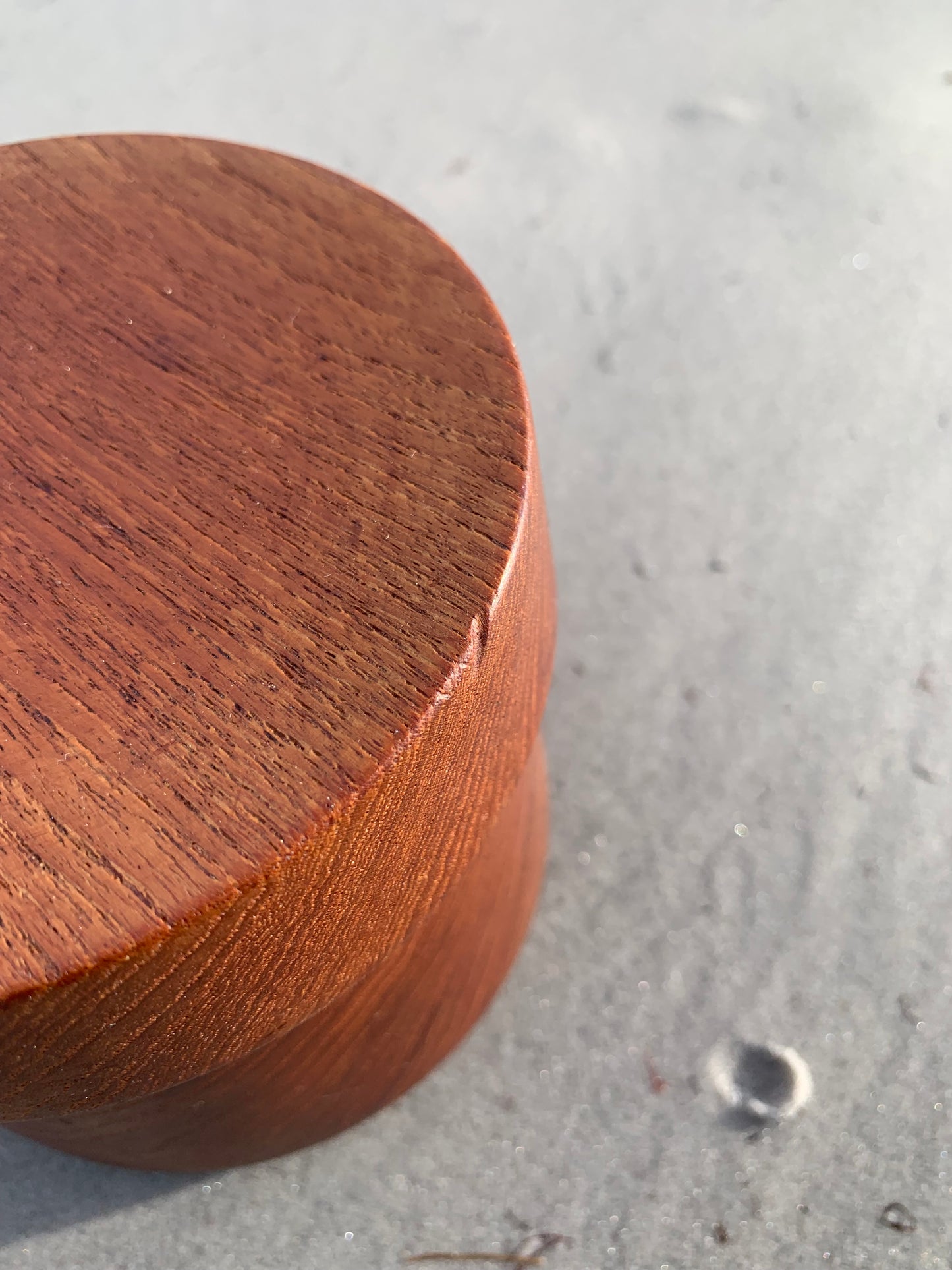 Teakburk med lock - dansk design