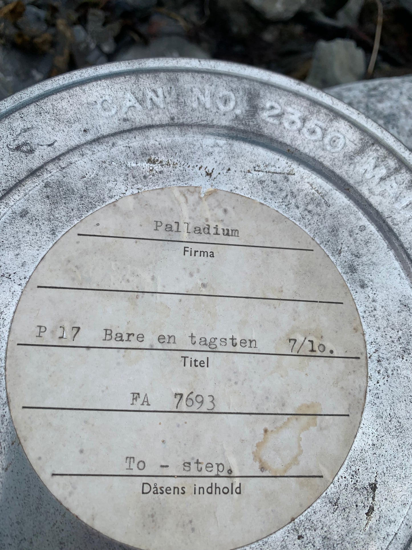 Förvaringslåda för film