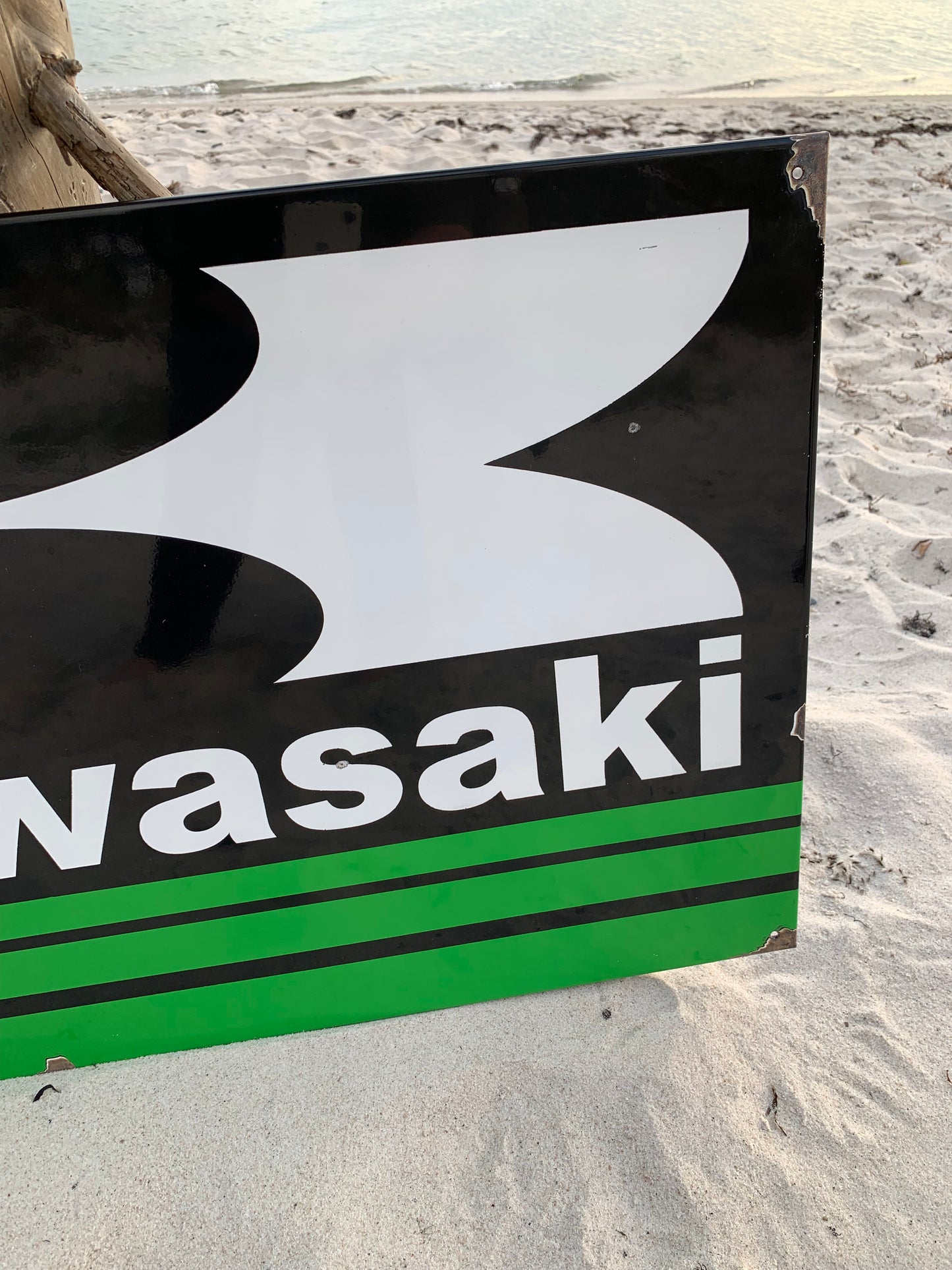 Kawasaki emaljskylt