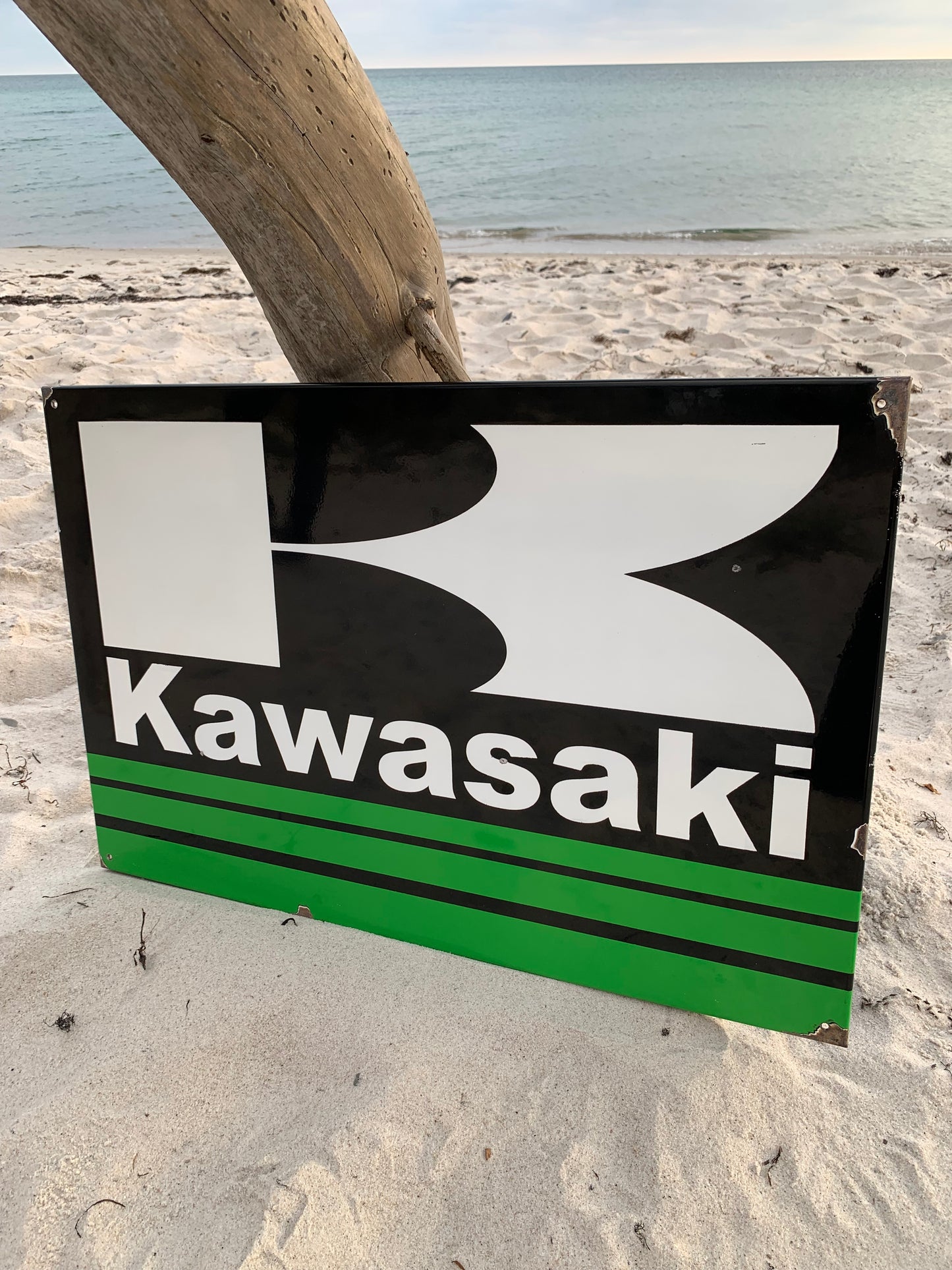 Kawasaki emaljskylt
