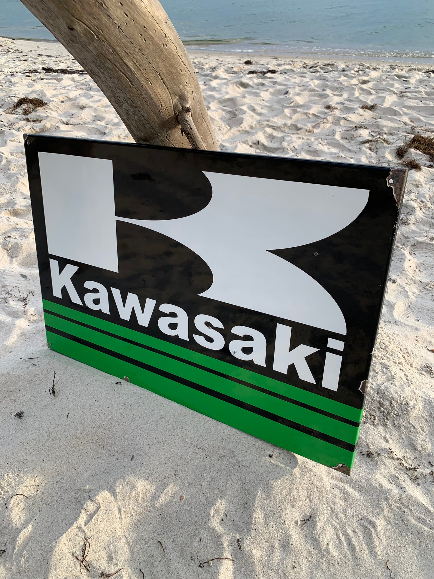 Kawasaki emaljskylt