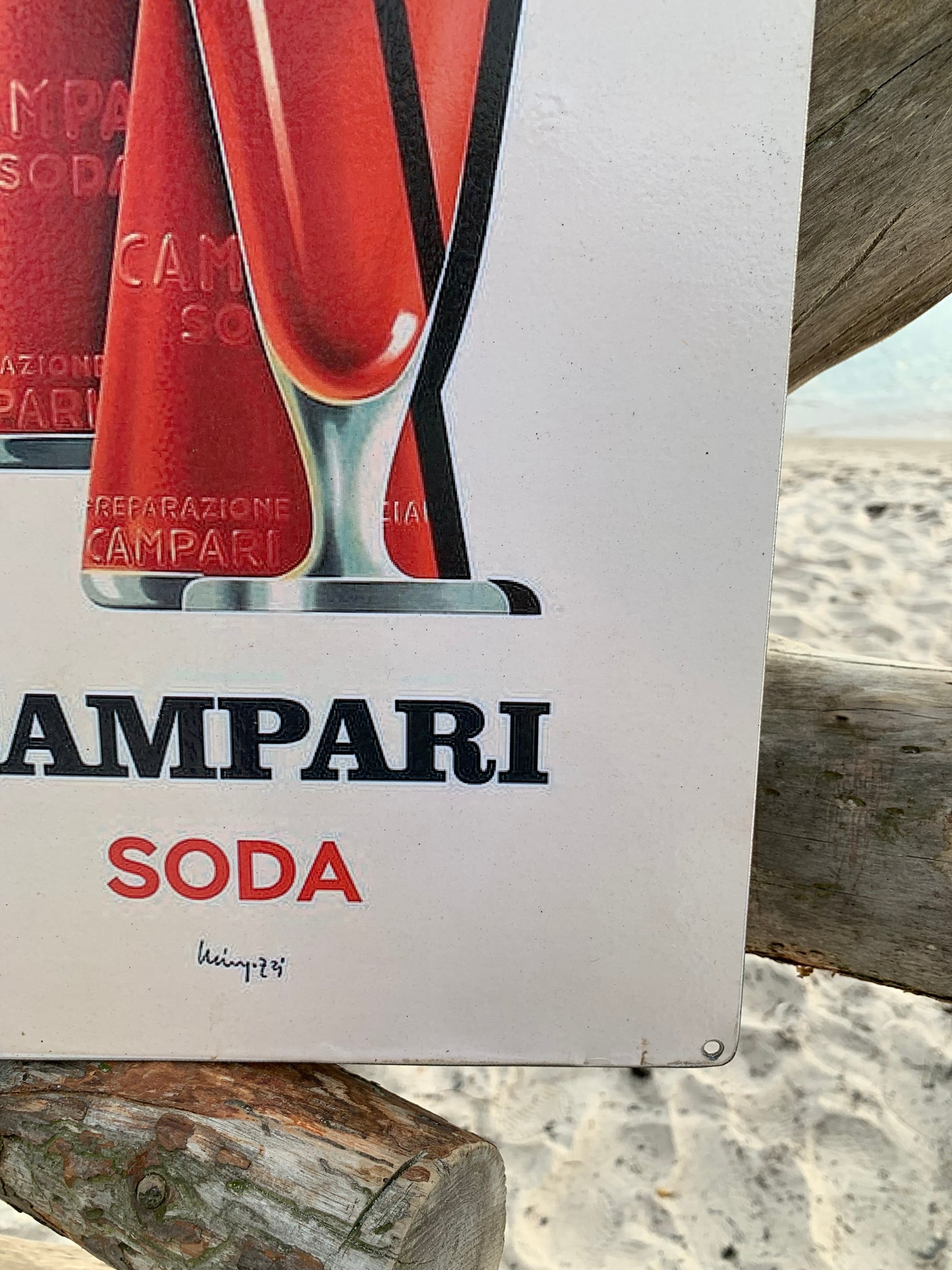Campari reklam tecken