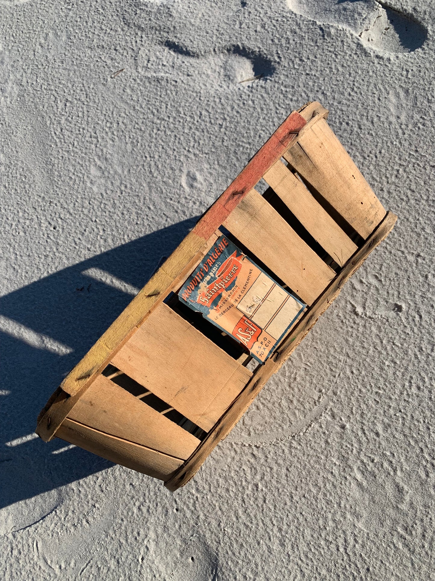 Fransk kurv med reklame