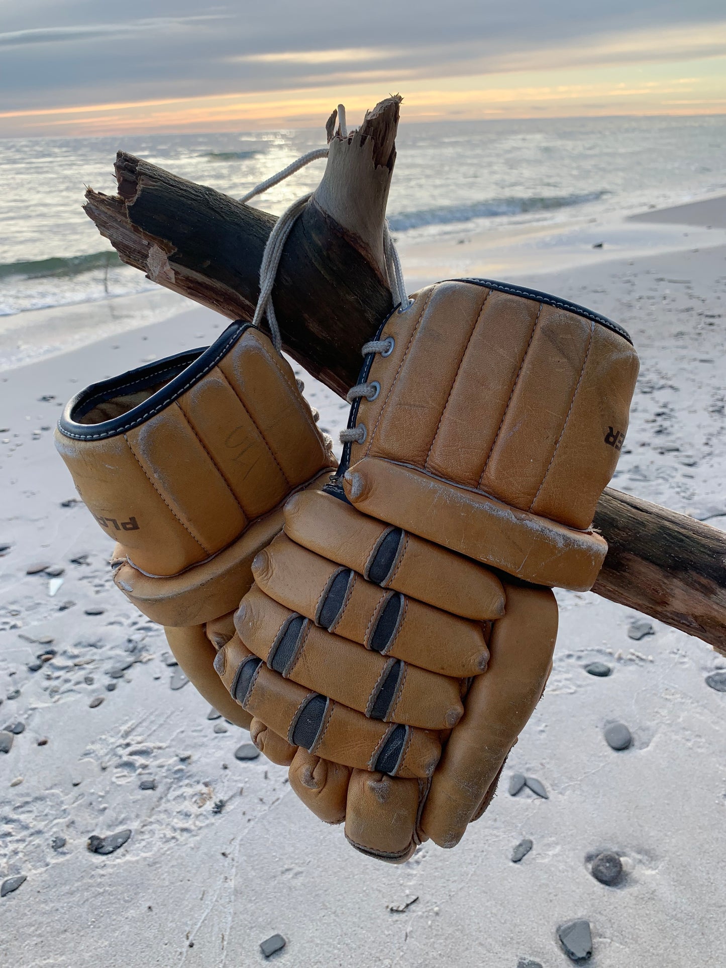 Vintage hockeyhandskar