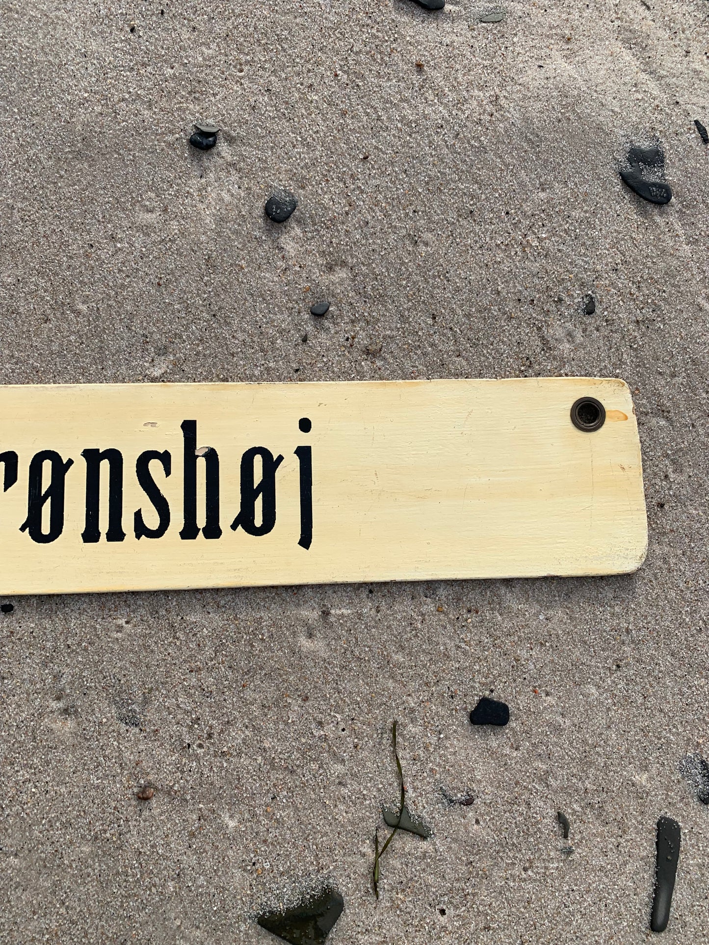 Gammal spårvagnsskylt Sundbyvester Plads/Brønshøj