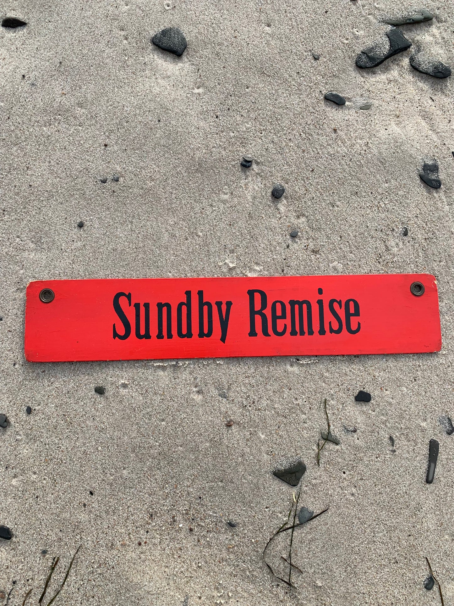 Gammal spårvagnsskylt Nørrebro Remise/Sundby Remise