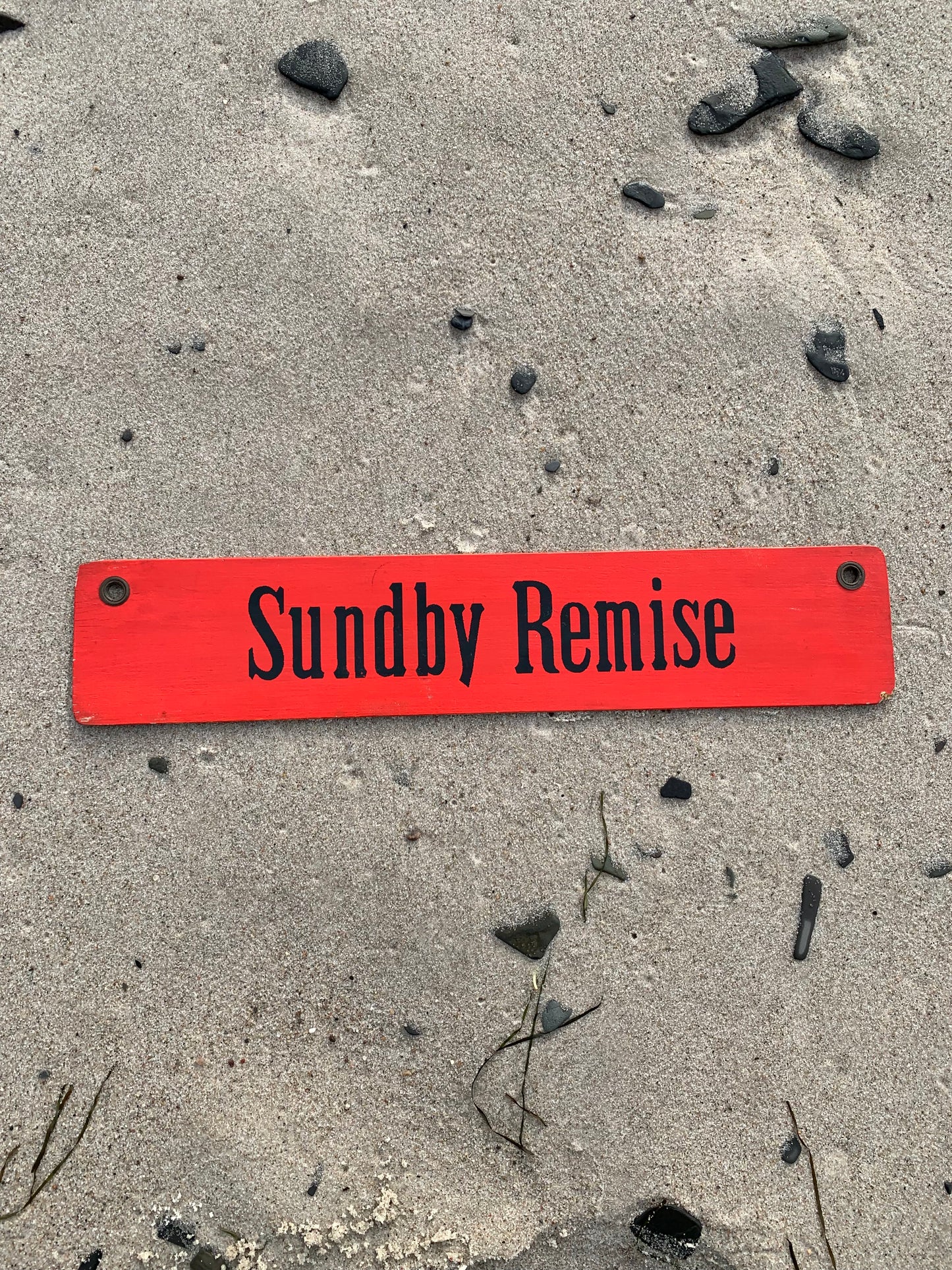 Gammal spårvagnsskylt Sundby Remise/Sundbyvester Plads