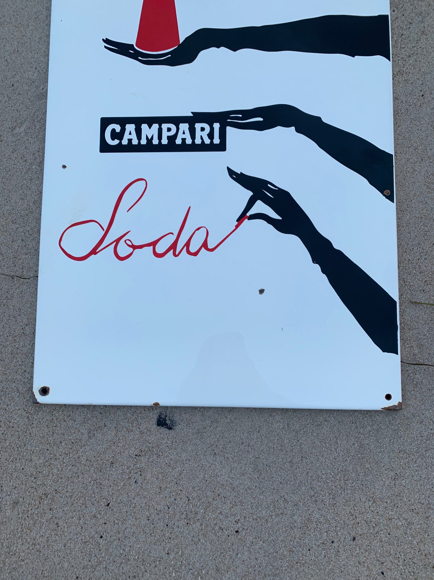 Campari emaljskylt