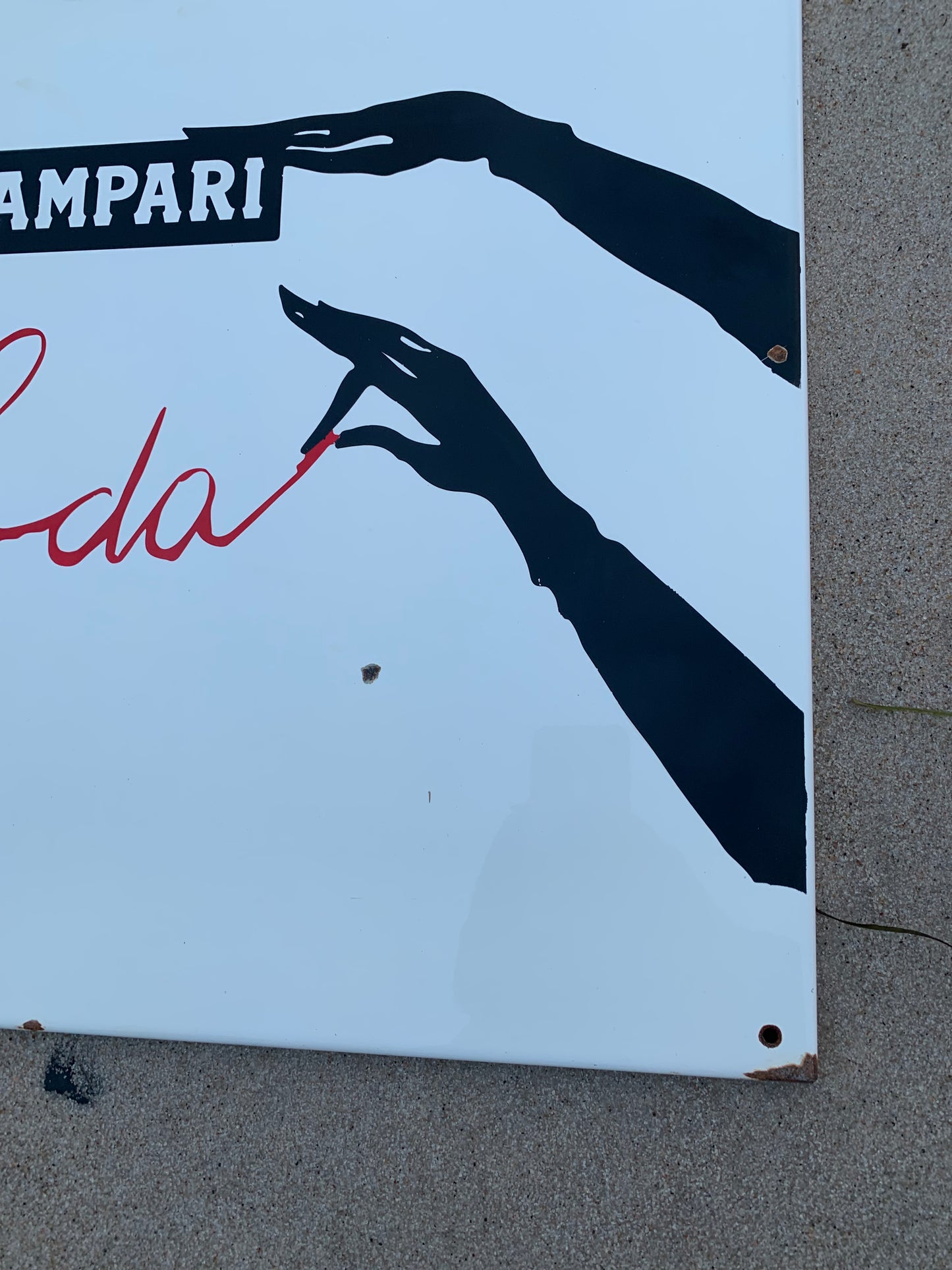 Campari emaljskylt