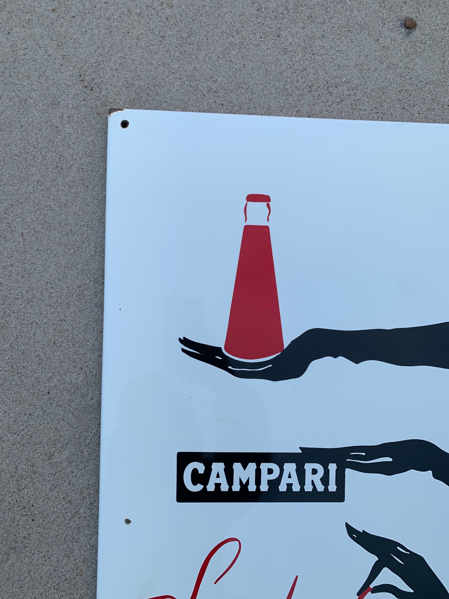 Campari emaljskylt