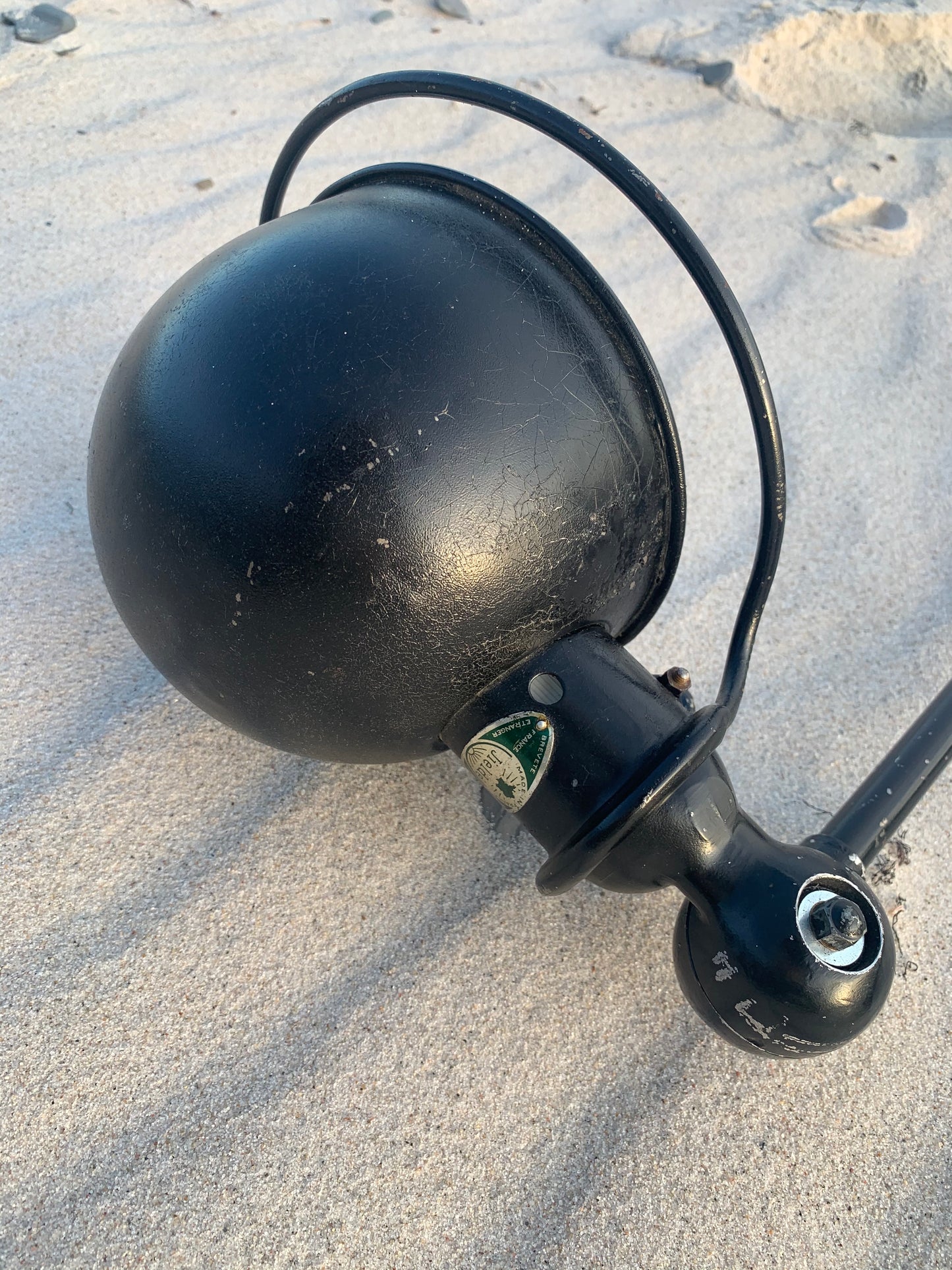 Jieldé tak/vägglampa - Svart råversion