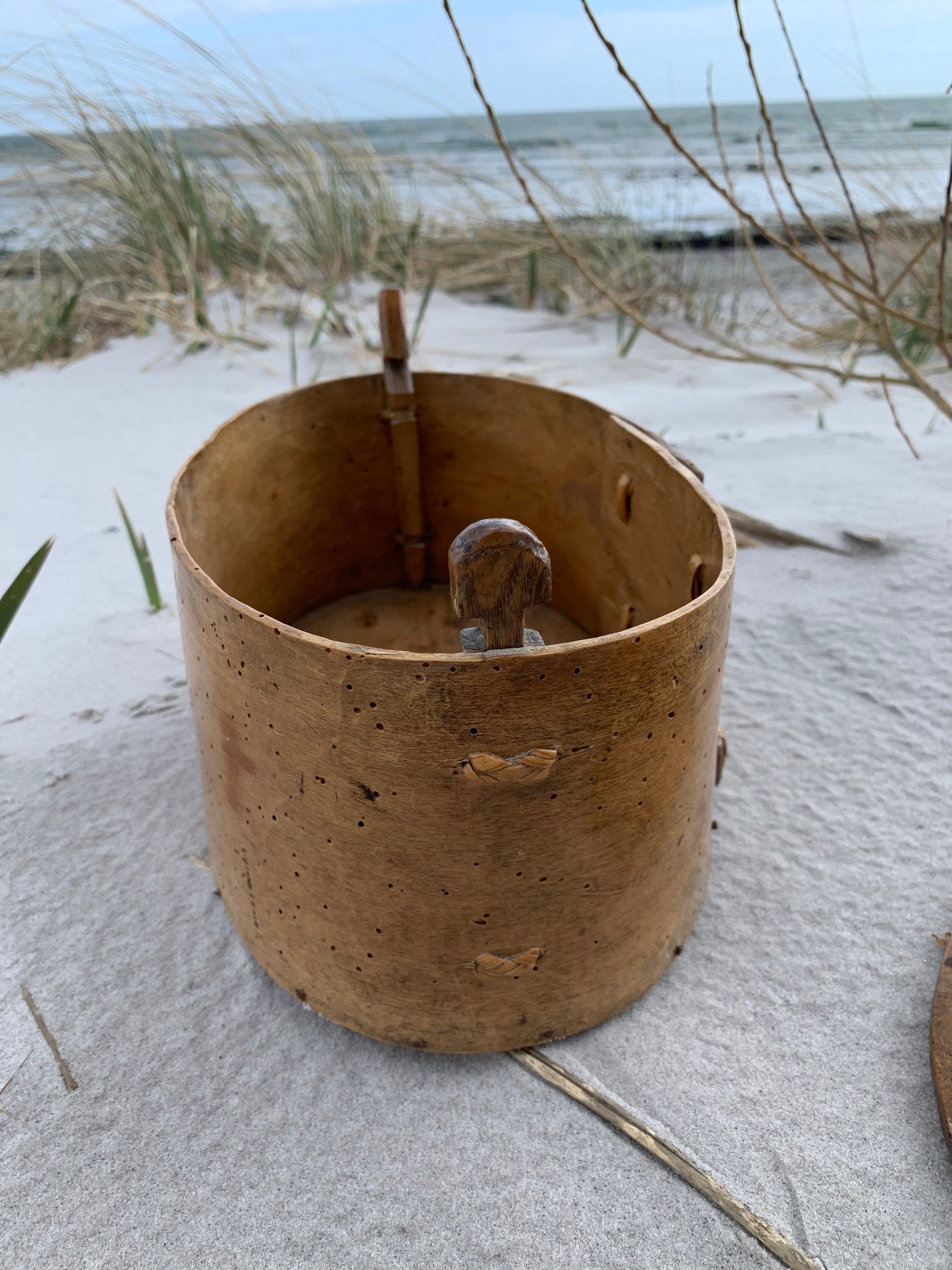 Trälåda med lock
