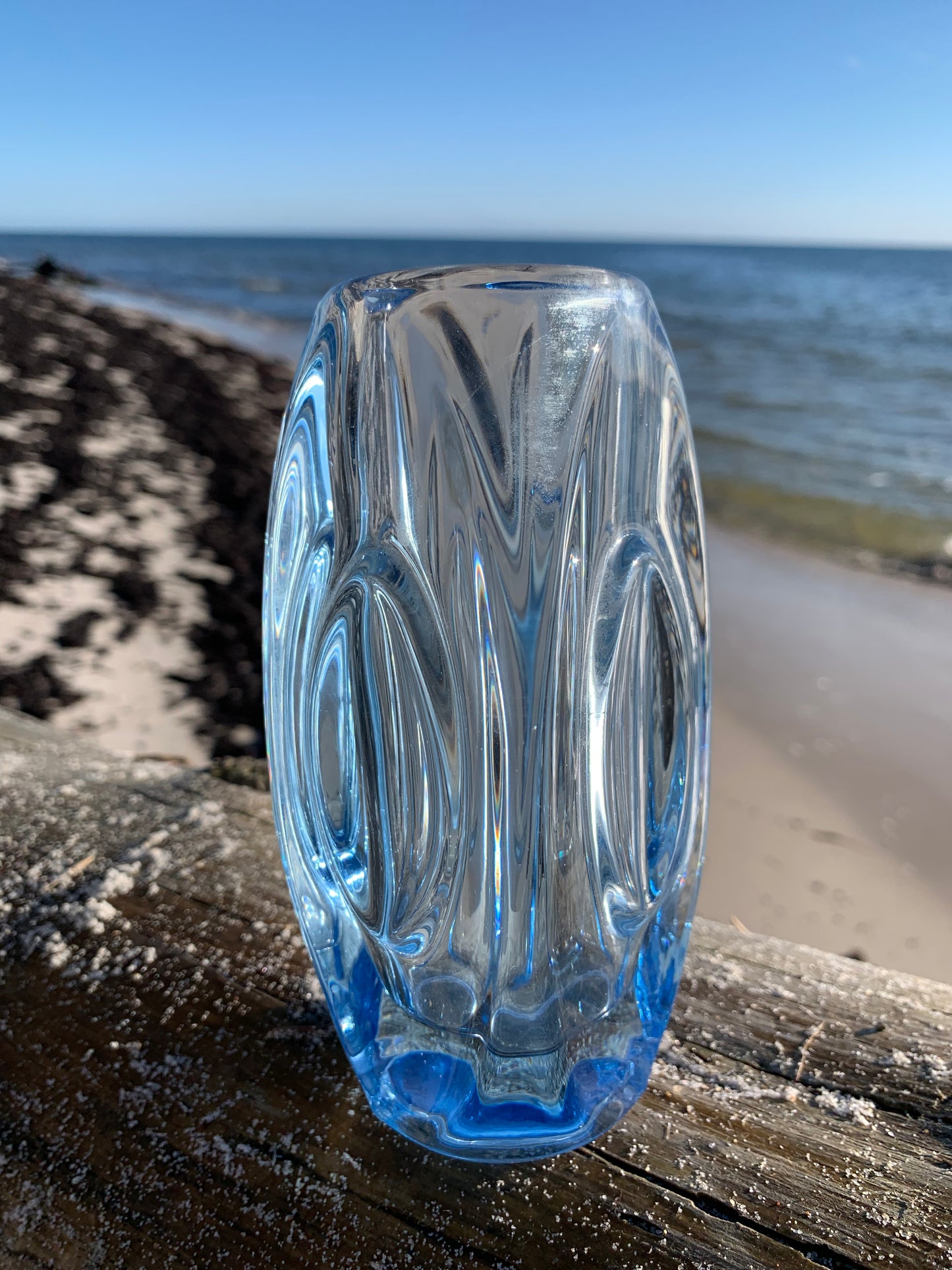 Dekorativ glasvas - Blå
