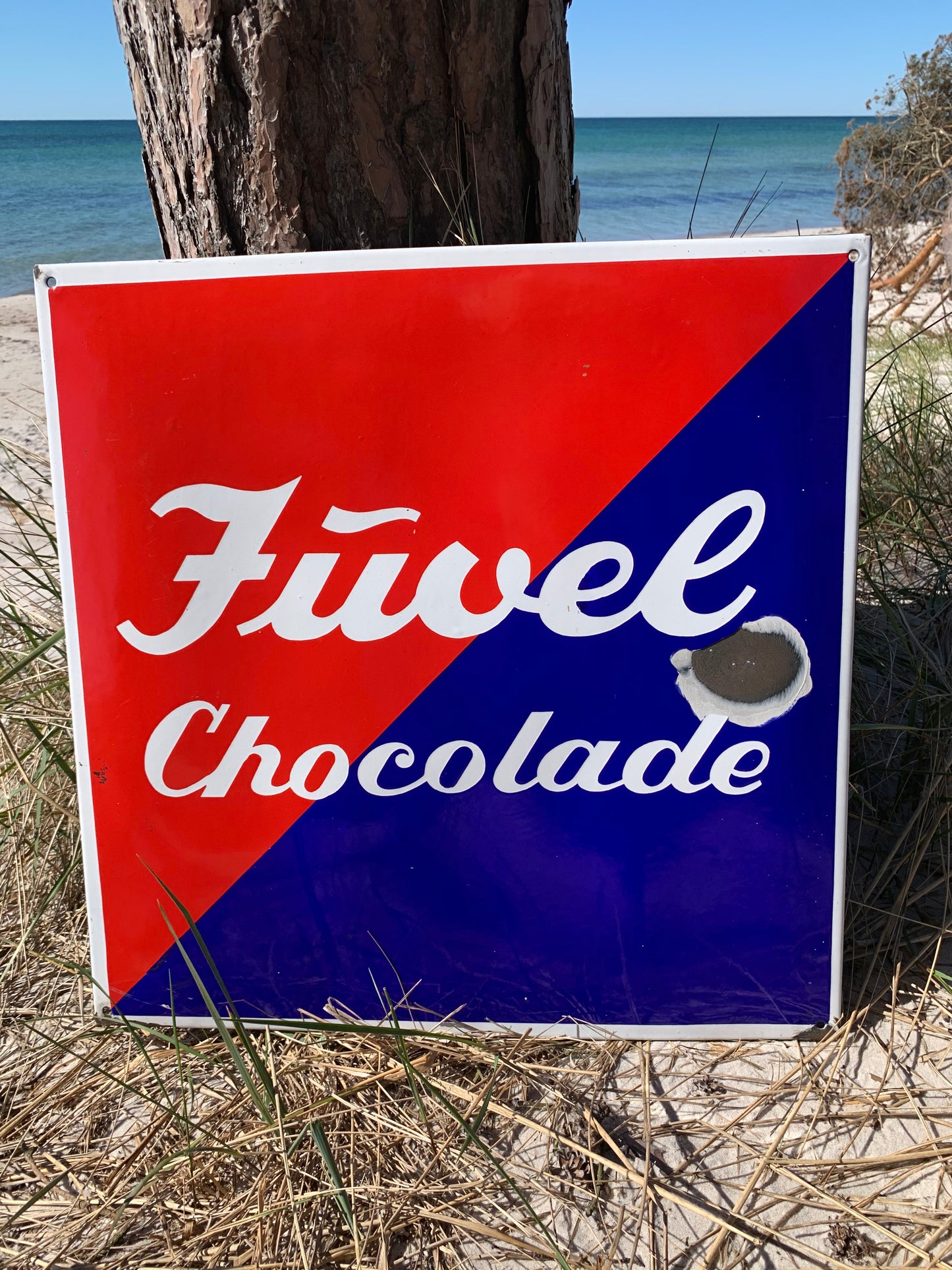 Vacker gammal skylt för chokladälskaren