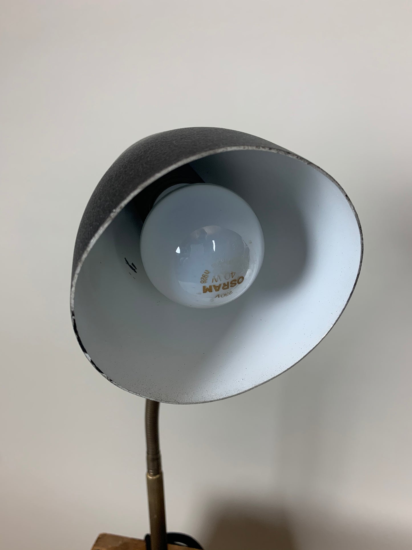 Vintage lampa med flex arm - Svart