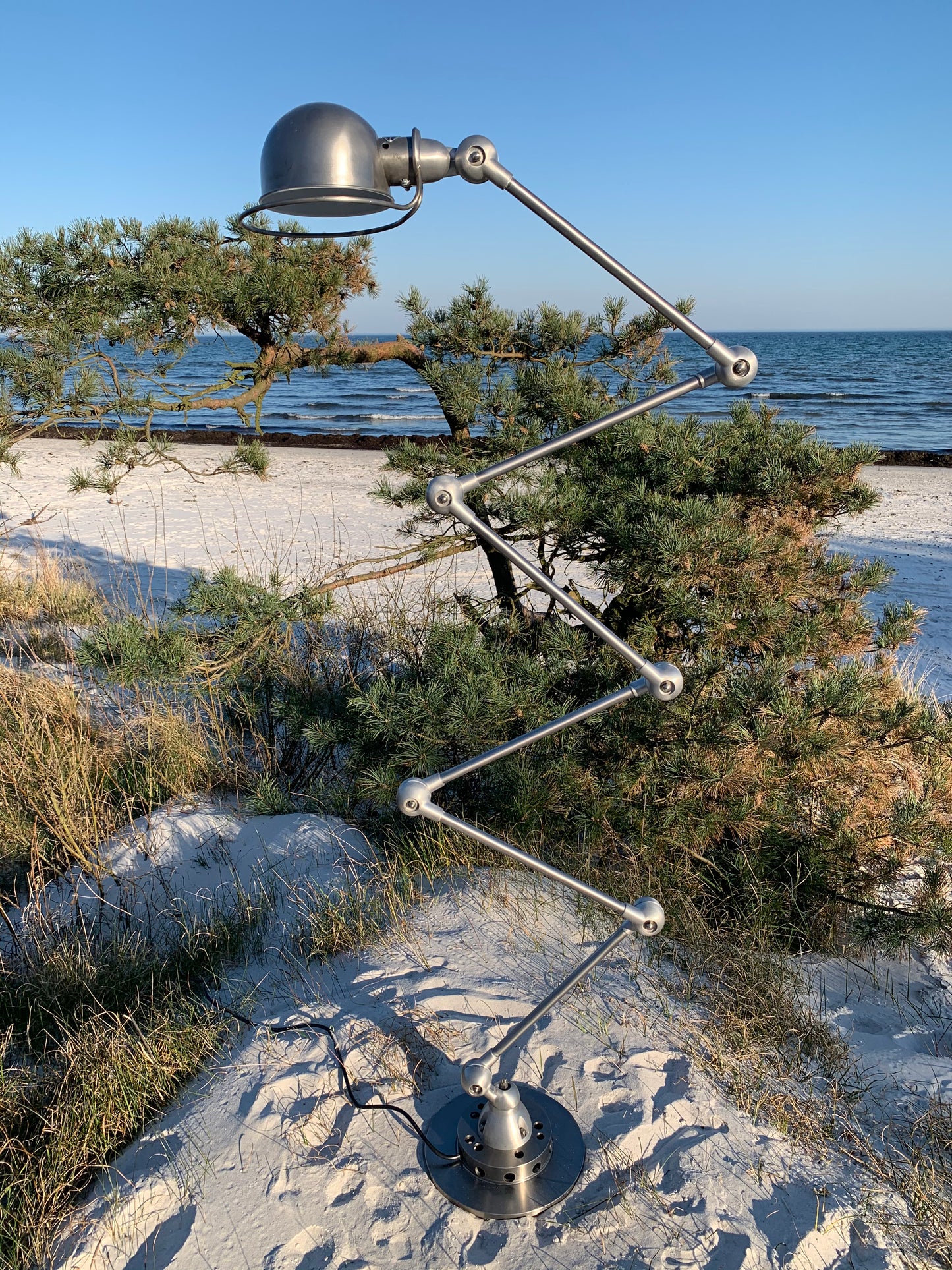 Vacker Jieldé golvlampa med 6 armar