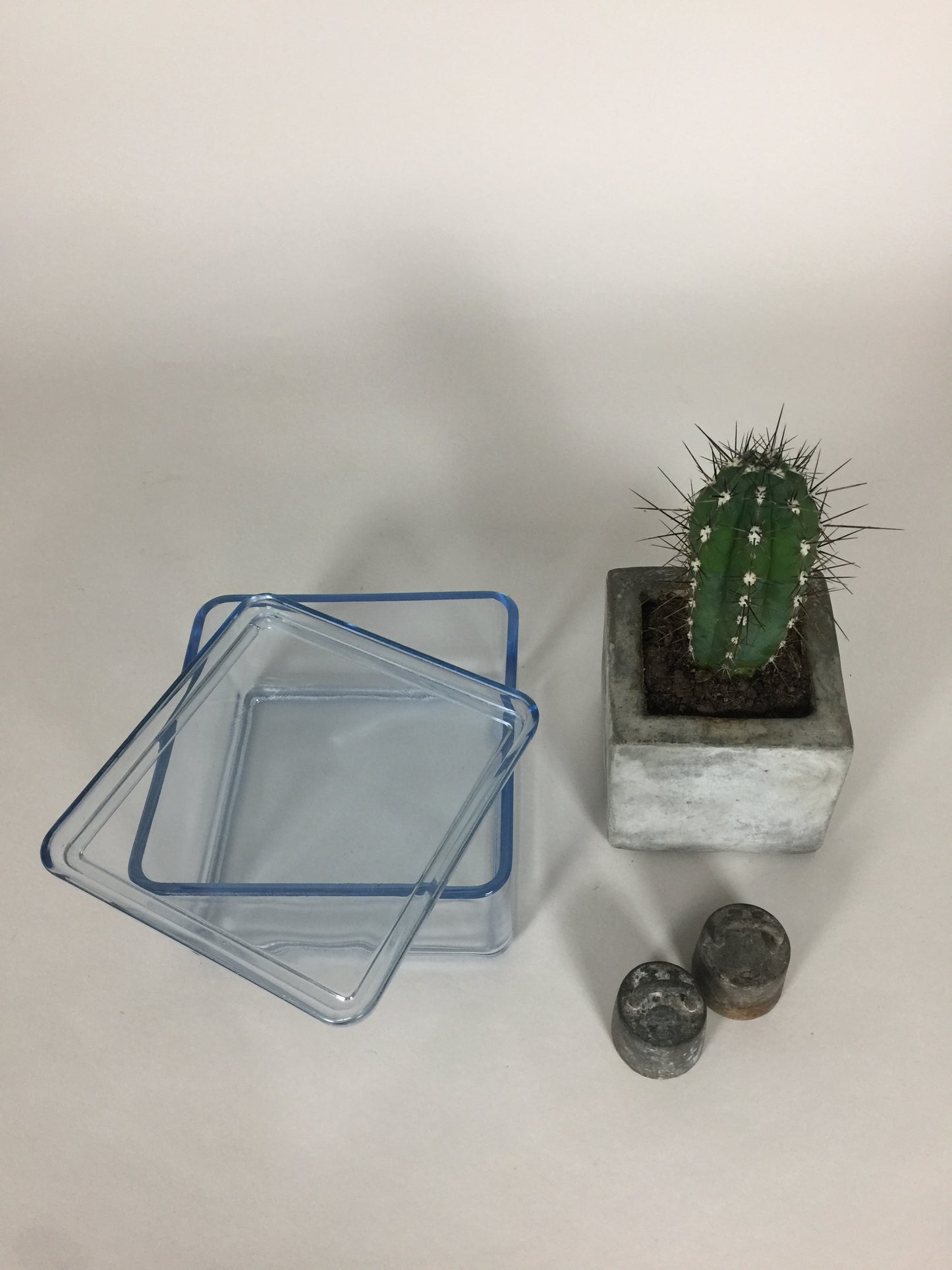 Fint och gammalt förvaringsglas med lock