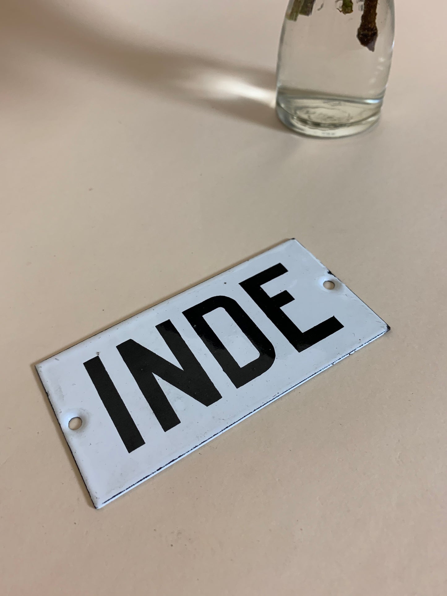 Emaljskylt - INNE