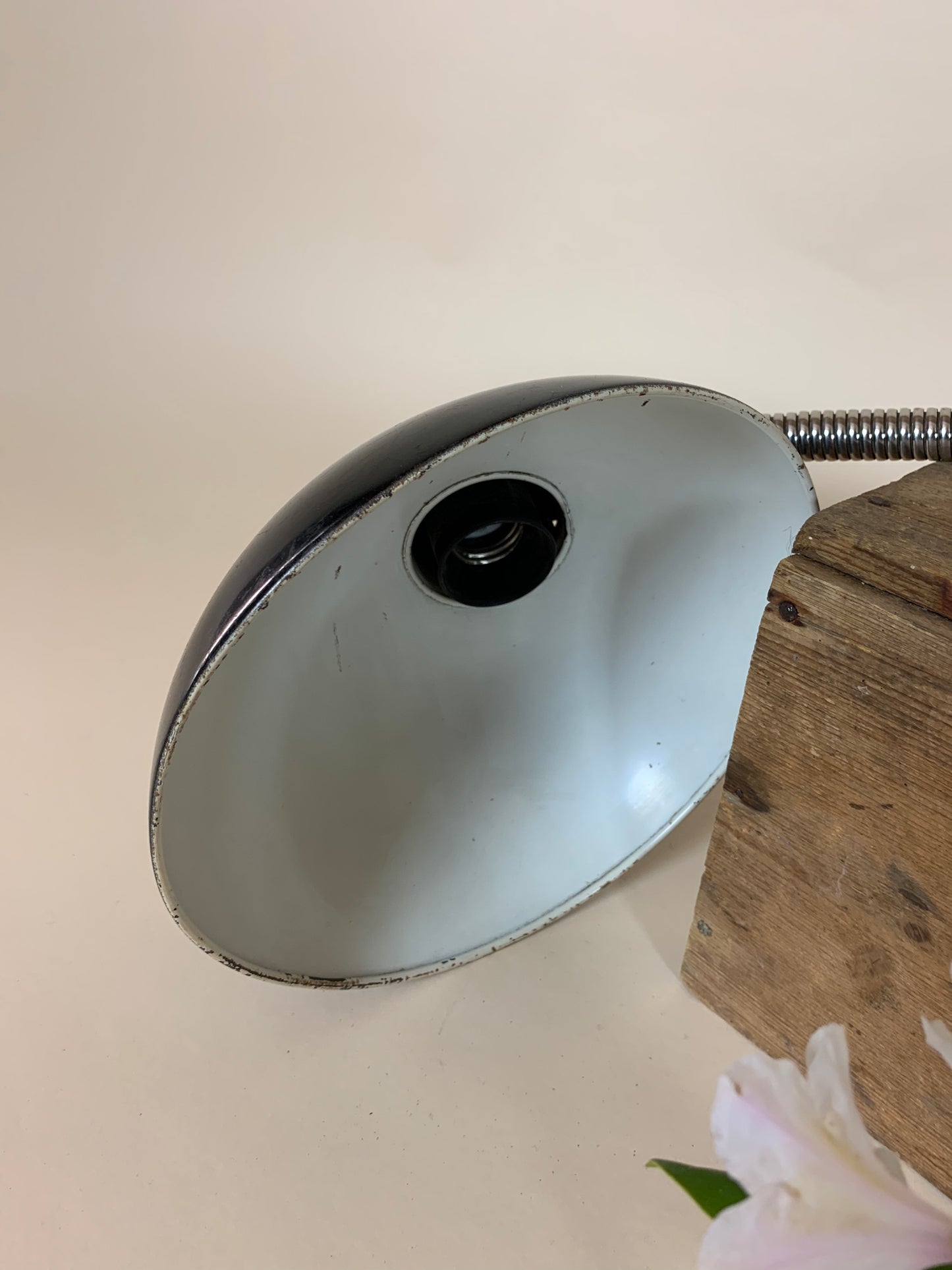 Kaiser Idell arkitektlampa med flexarm och bordsbeslag