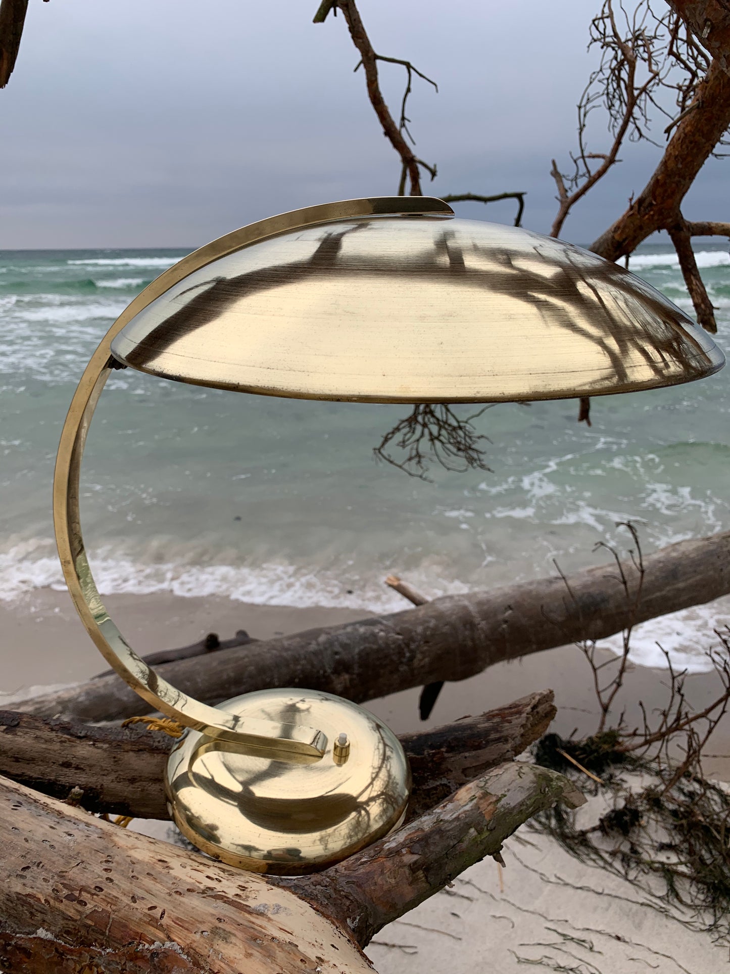 Egon Hillebrand vintage lampa - Mässing